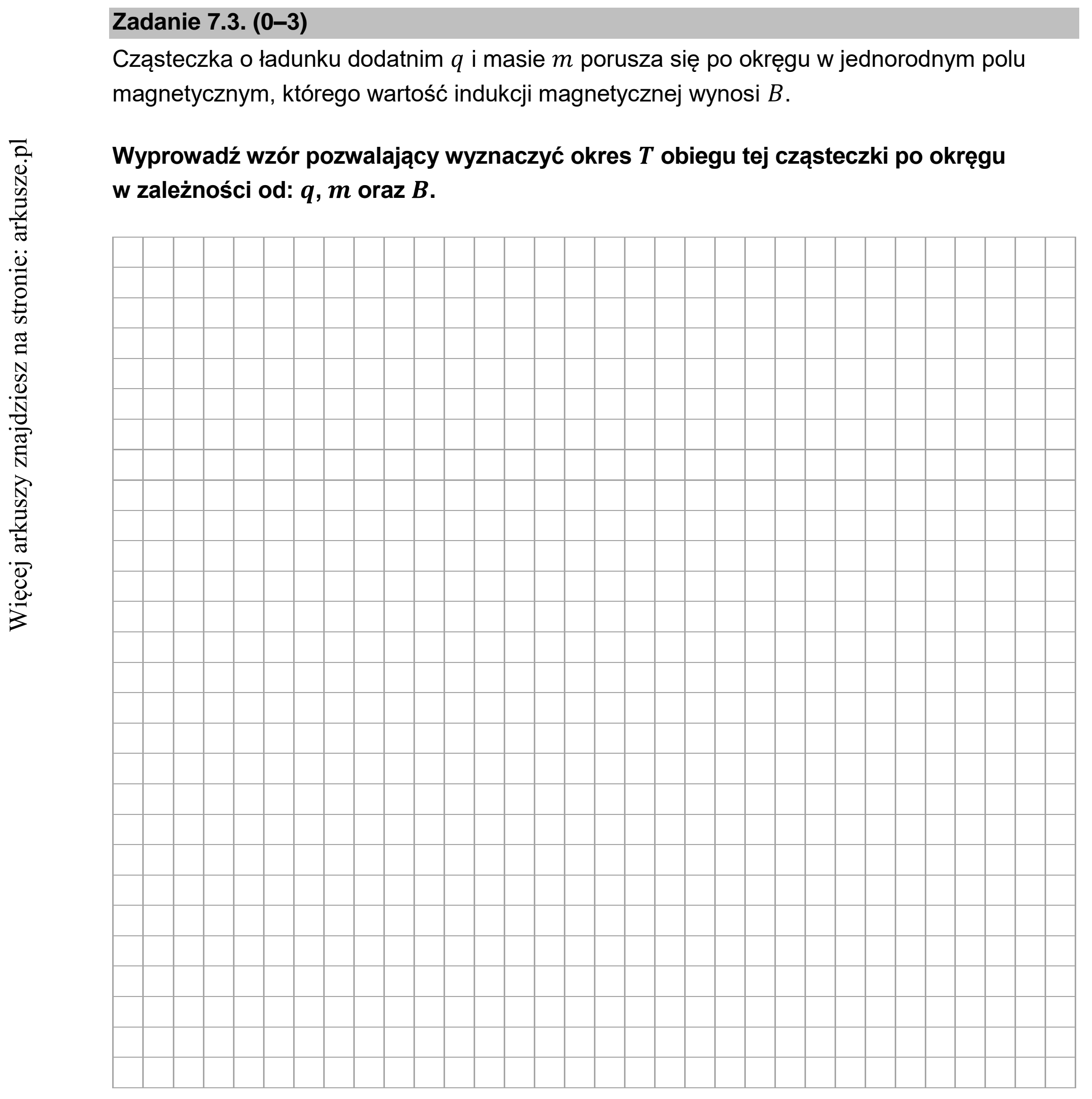 Matura dodatkowa, czerwiec 2022, zadanie 7.3