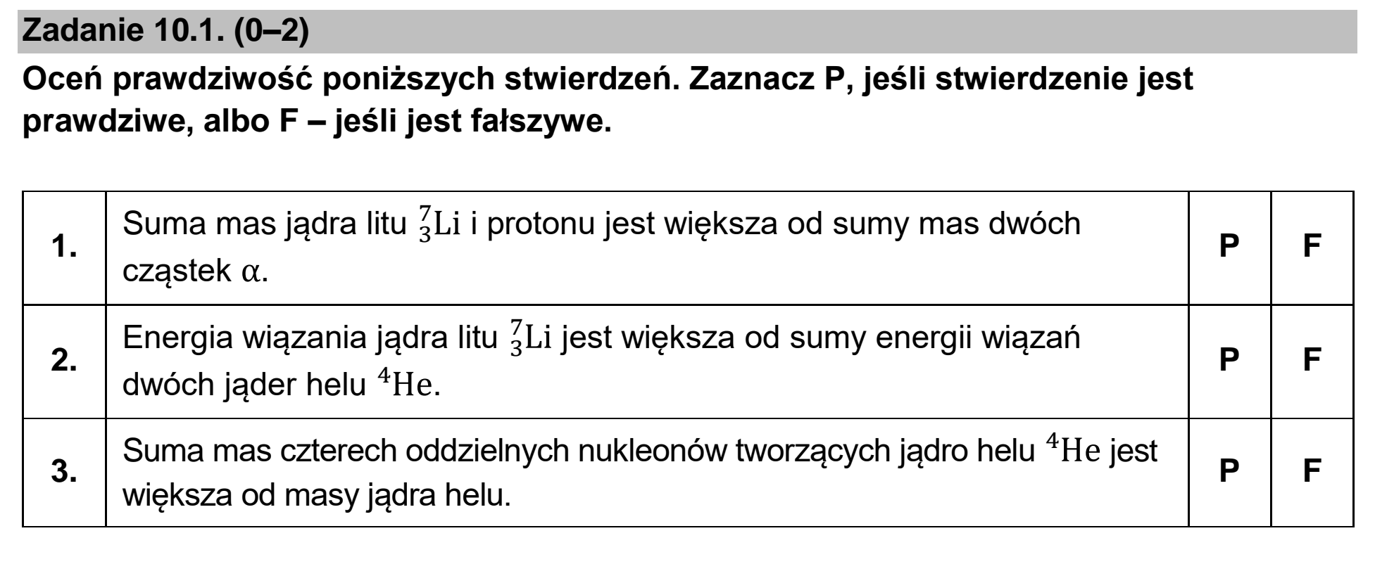 Matura dodatkowa, czerwiec 2023, zadanie 10.1