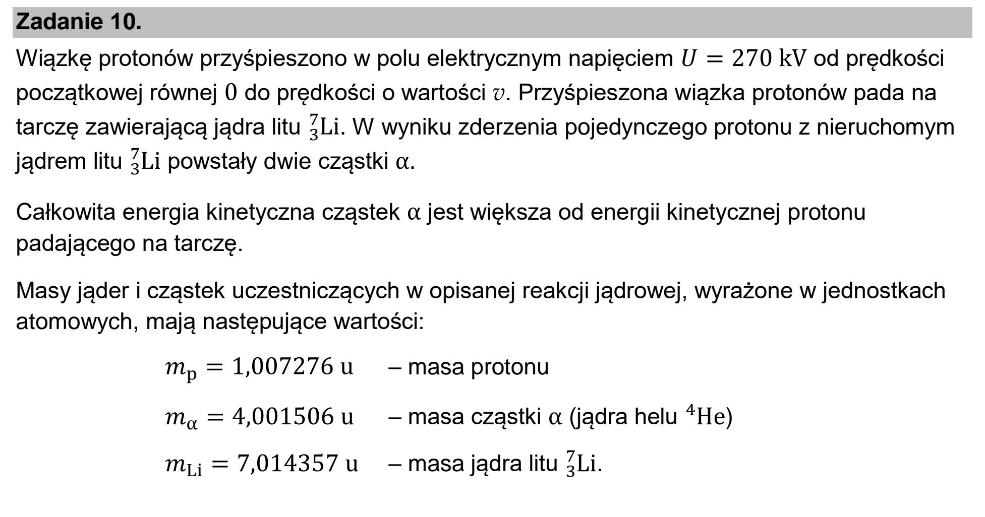 Matura dodatkowa, czerwiec 2023, wstęp zadania 10