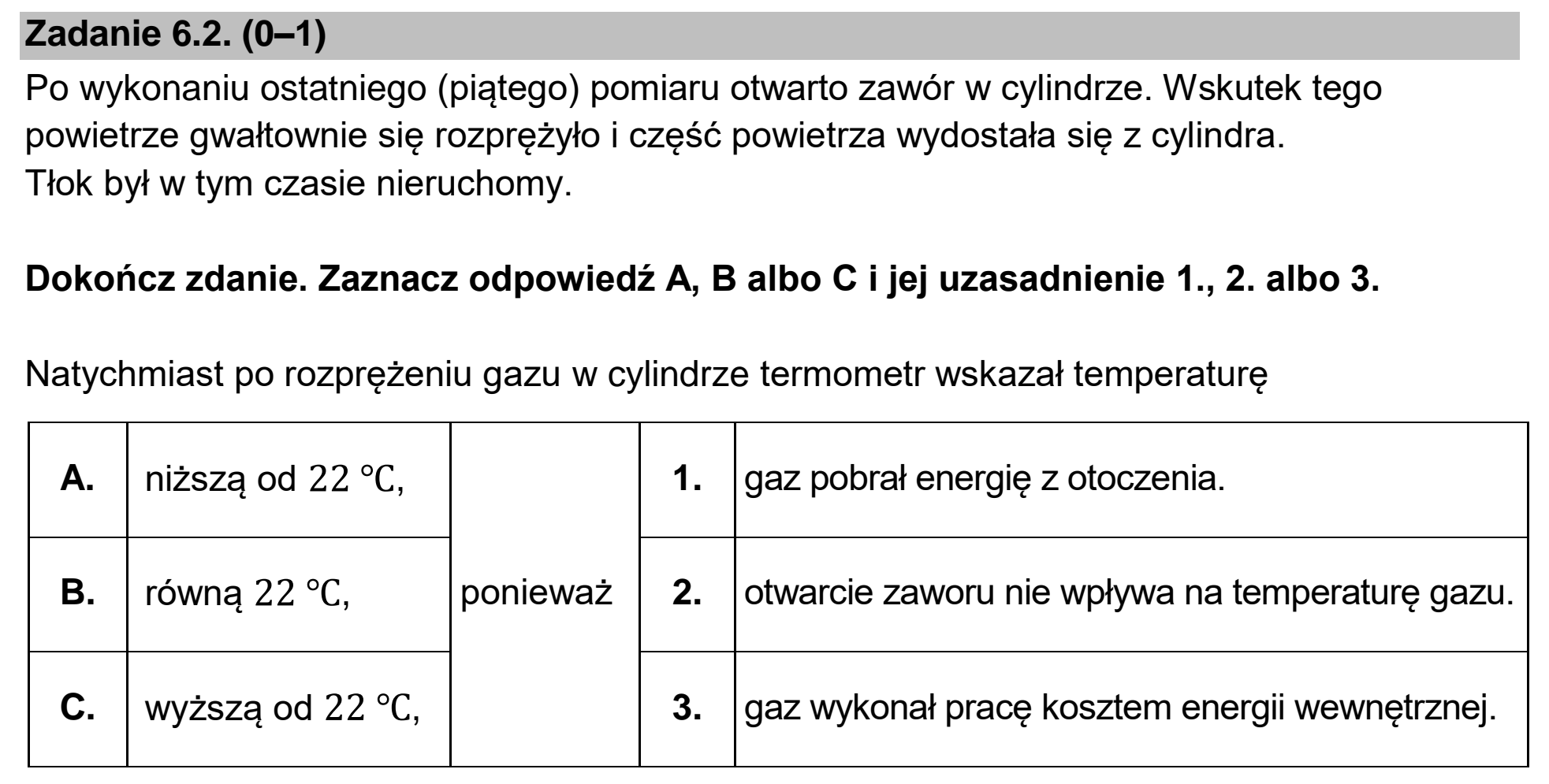 Matura dodatkowa, czerwiec 2023, zadanie 6.2