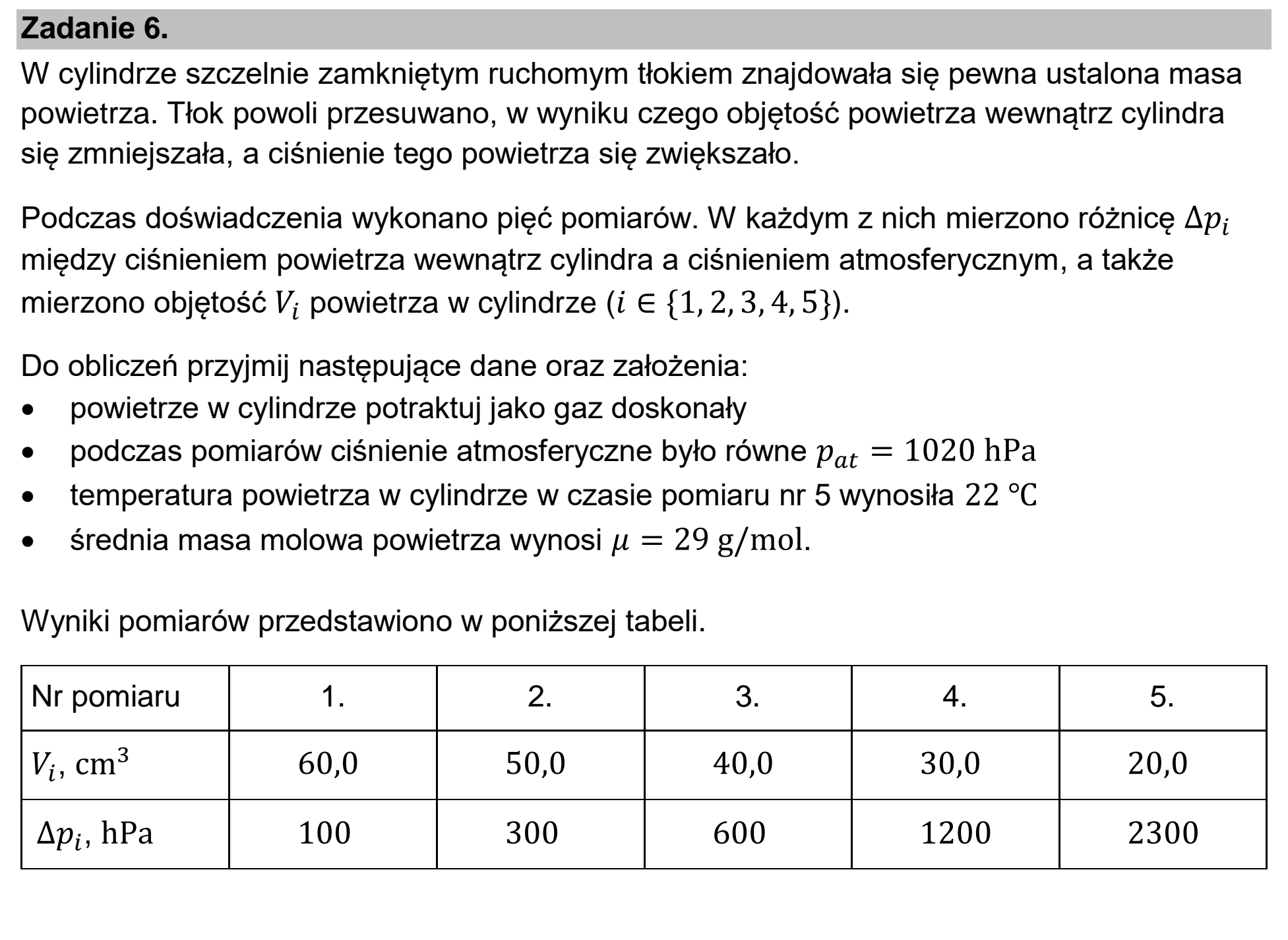 Matura dodatkowa, czerwiec 2023, wstęp zadania 6