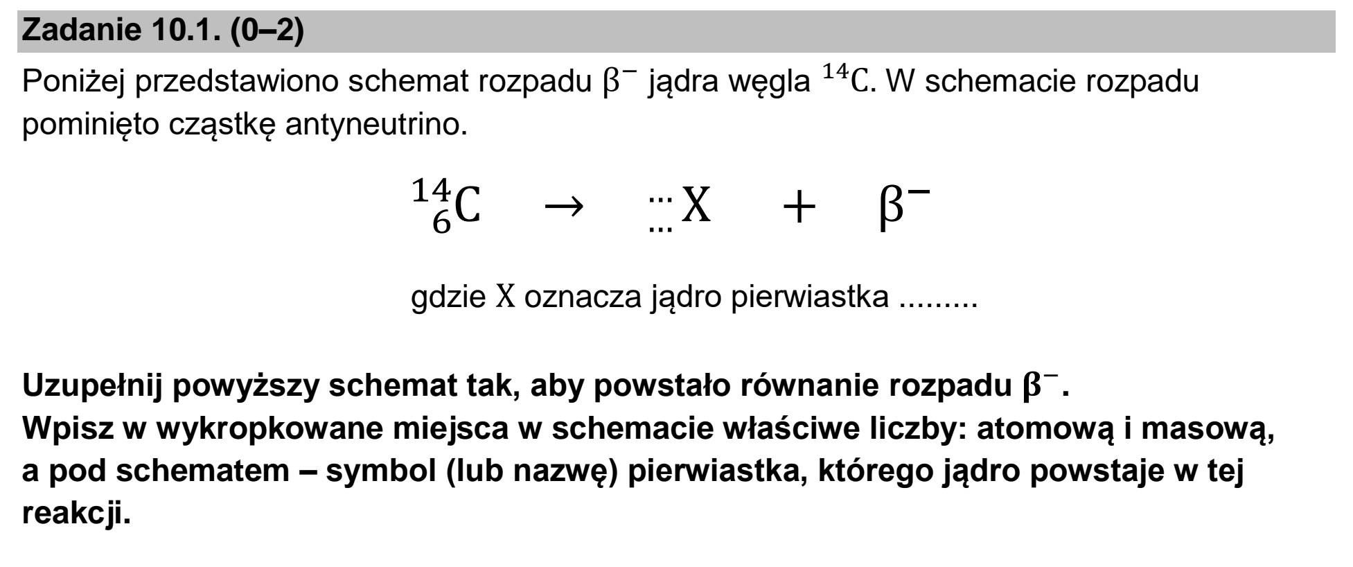 Matura dodatkowa, czerwiec 2024, zadanie 10.1