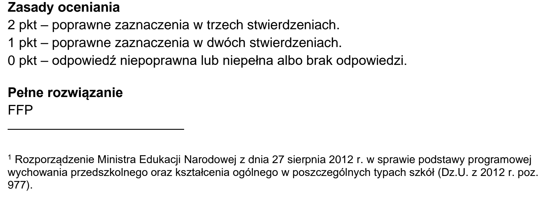 Matura dodatkowa, czerwiec 2025, odpowiedź do zadania 1.2