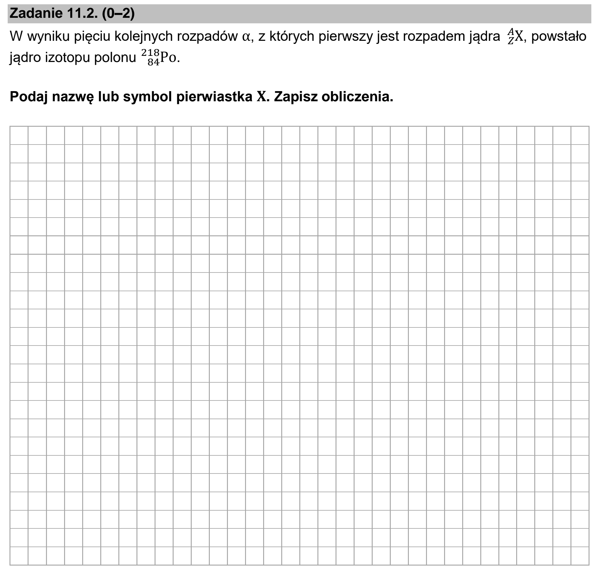 Matura dodatkowa, czerwiec 2025, zadanie 11.2