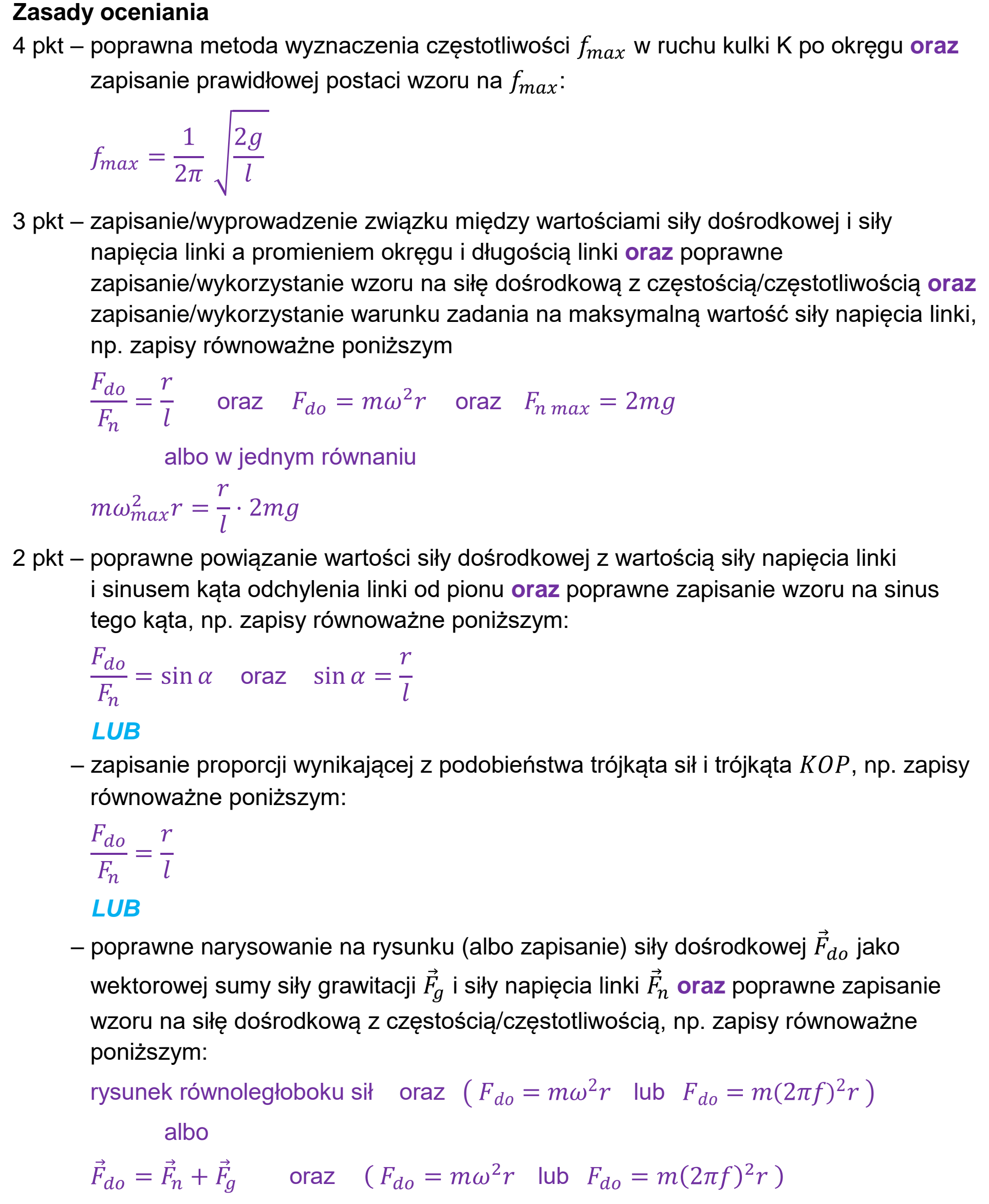 Matura dodatkowa, czerwiec 2026, odpowiedź do zadania 2.2, fragment 1