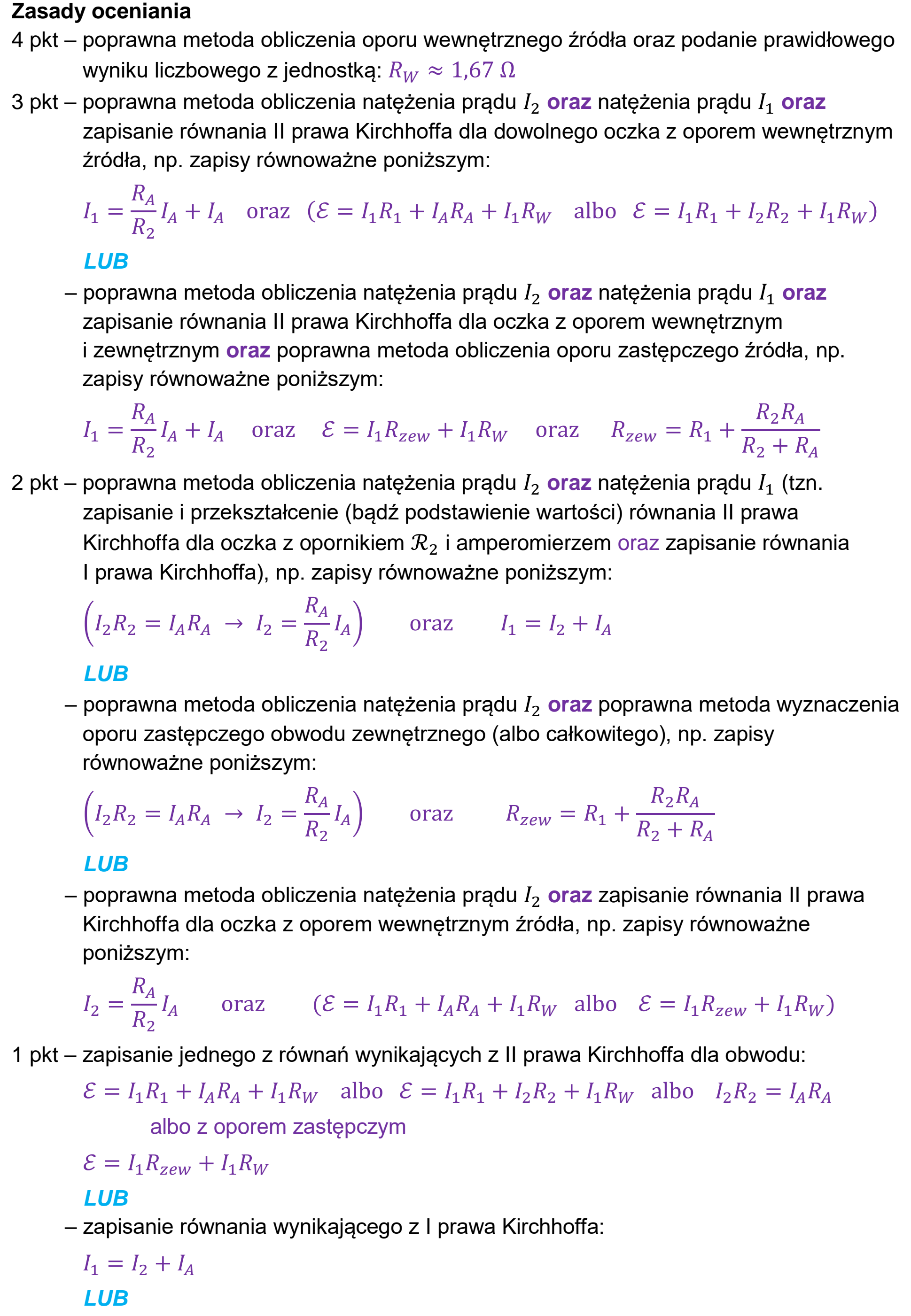 Matura dodatkowa, czerwiec 2026, odpowiedź do zadania 8