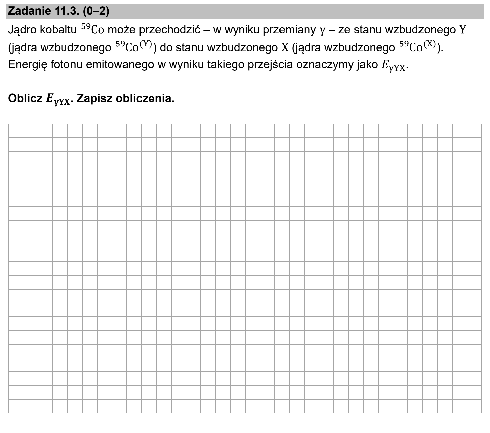 Matura dodatkowa, czerwiec 2026, zadanie 11.3
