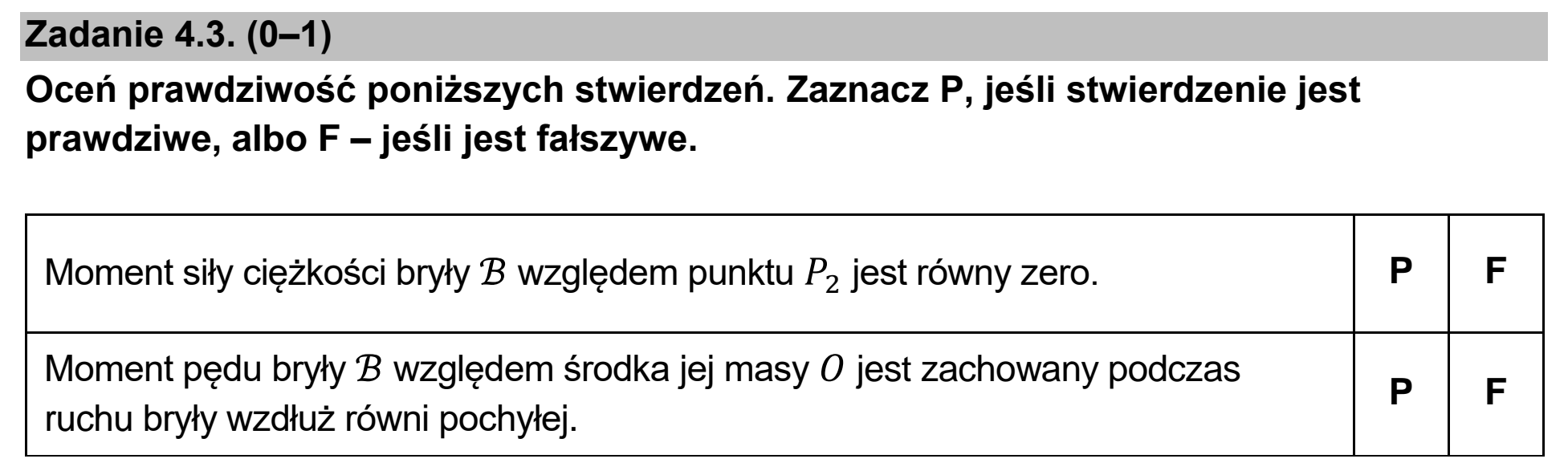 Matura dodatkowa, czerwiec 2026, zadanie 4.3