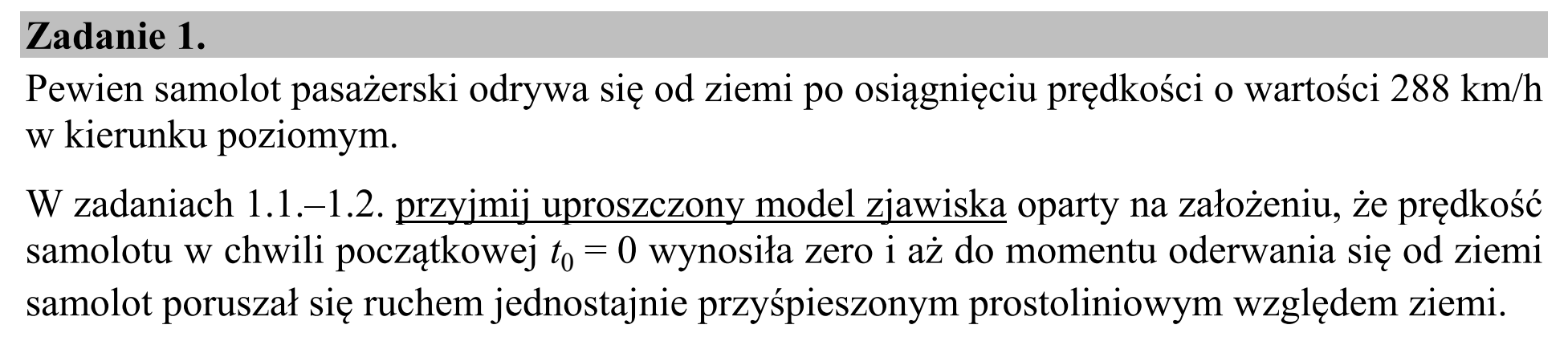 Matura dodatkowa, lipiec 2020, wstęp zadania 1