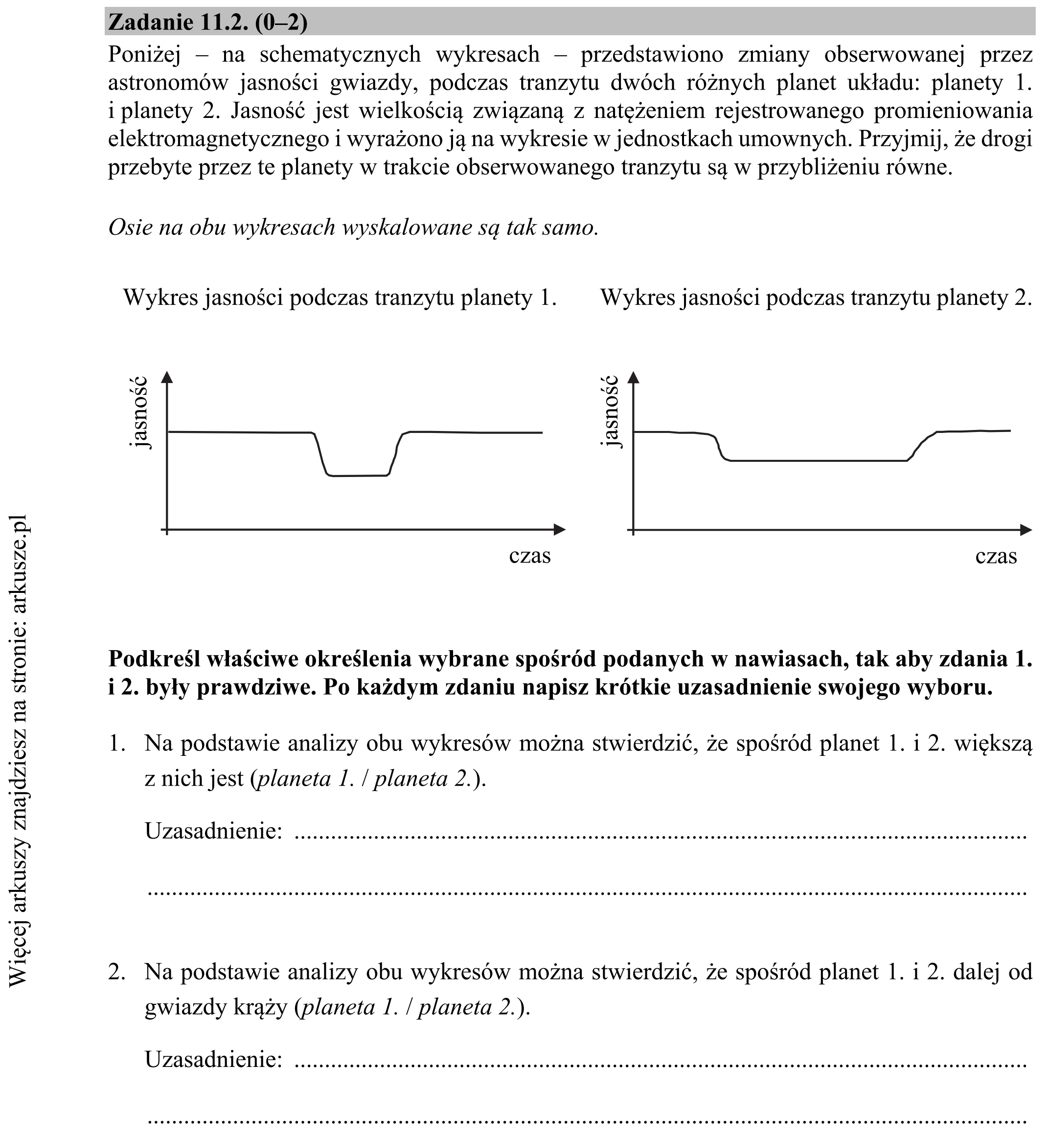 Matura dodatkowa, lipiec 2020, zadanie 11.2