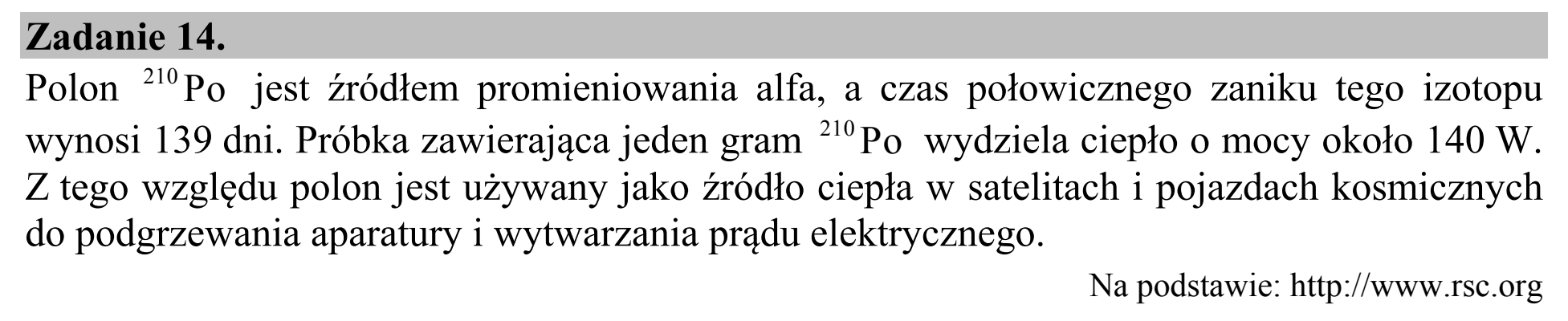 Matura, maj 2015, wstęp zadania 14