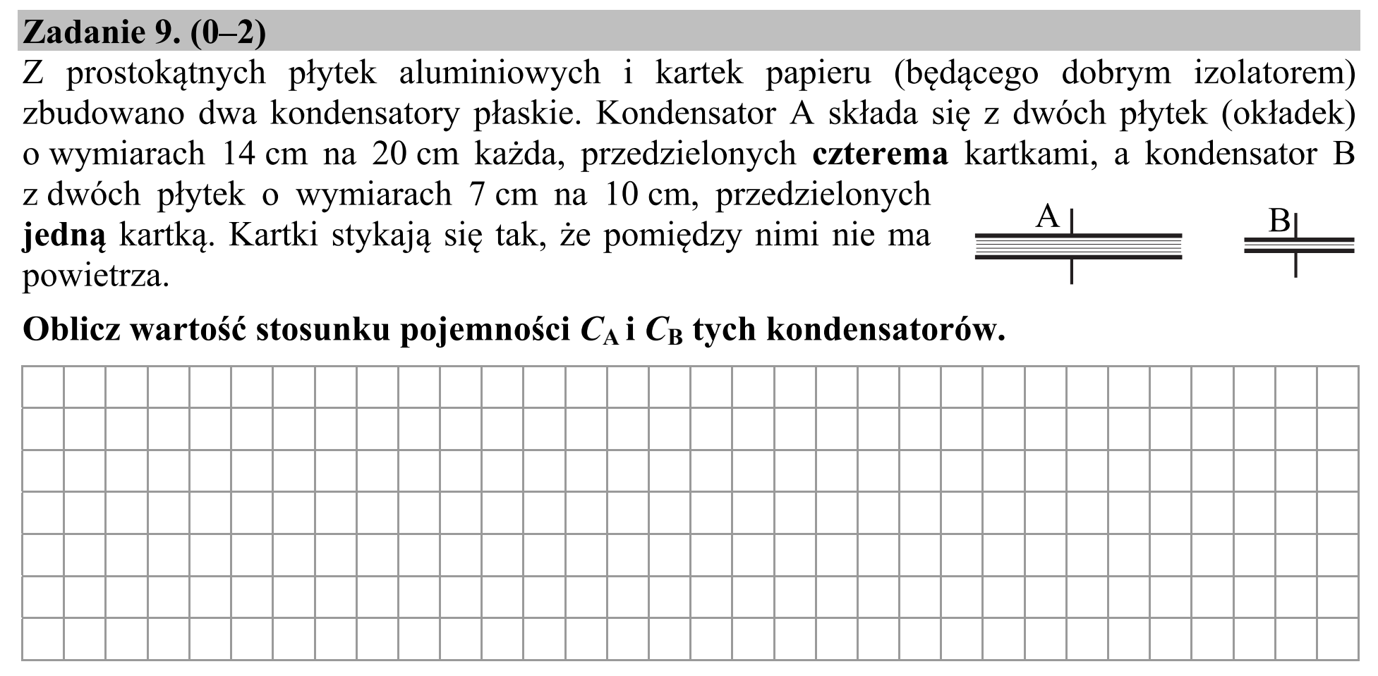 Matura, maj 2015, zadanie 9