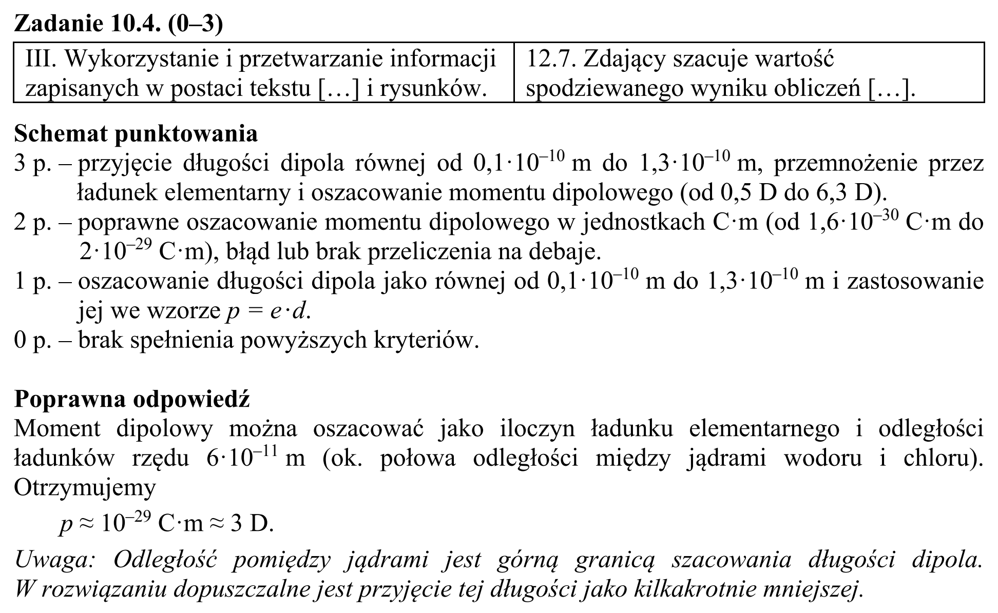 Matura, maj 2016, odpowiedź do zadania 10.4