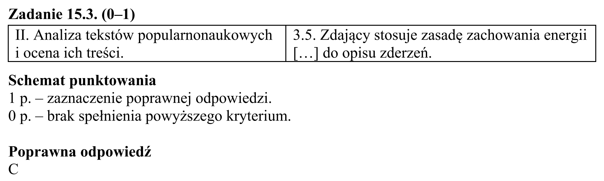 Matura, maj 2016, odpowiedź do zadania 15.3