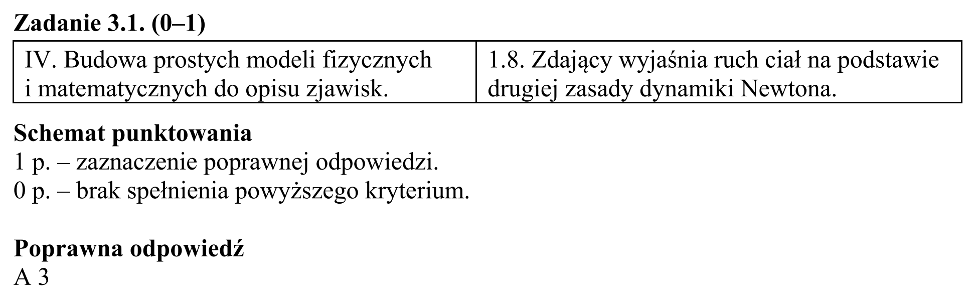 Matura, maj 2016, odpowiedź do zadania 3.1