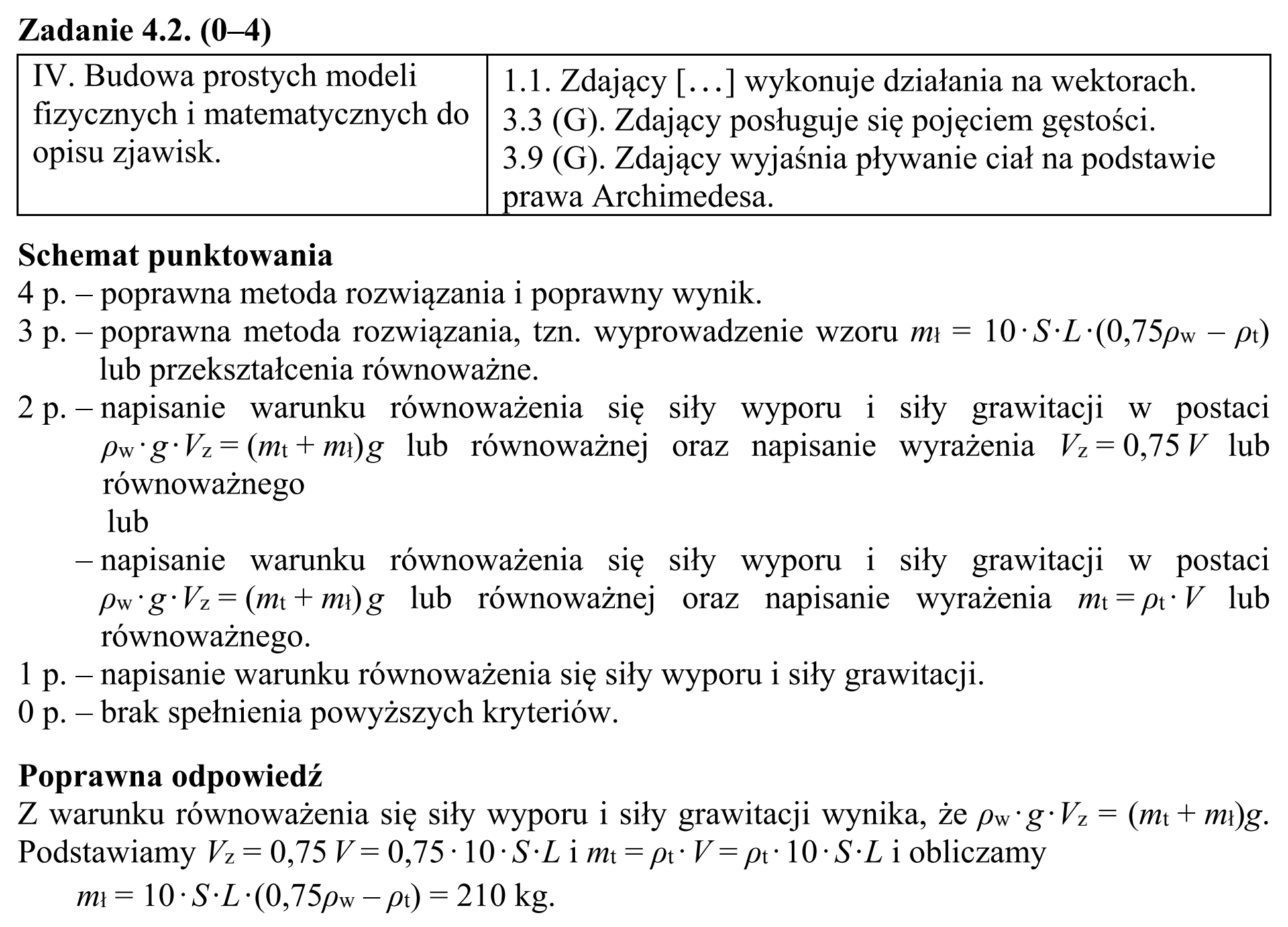 Matura, maj 2016, odpowiedź do zadania 4.2
