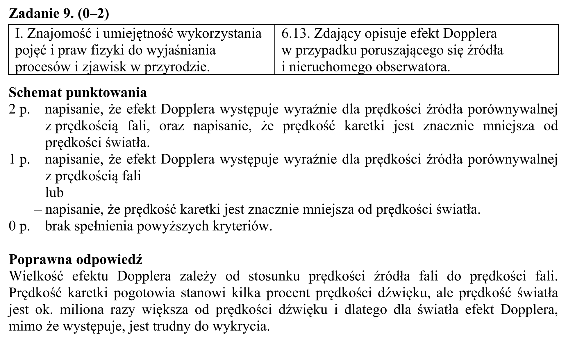 Matura, maj 2016, odpowiedź do zadania 9