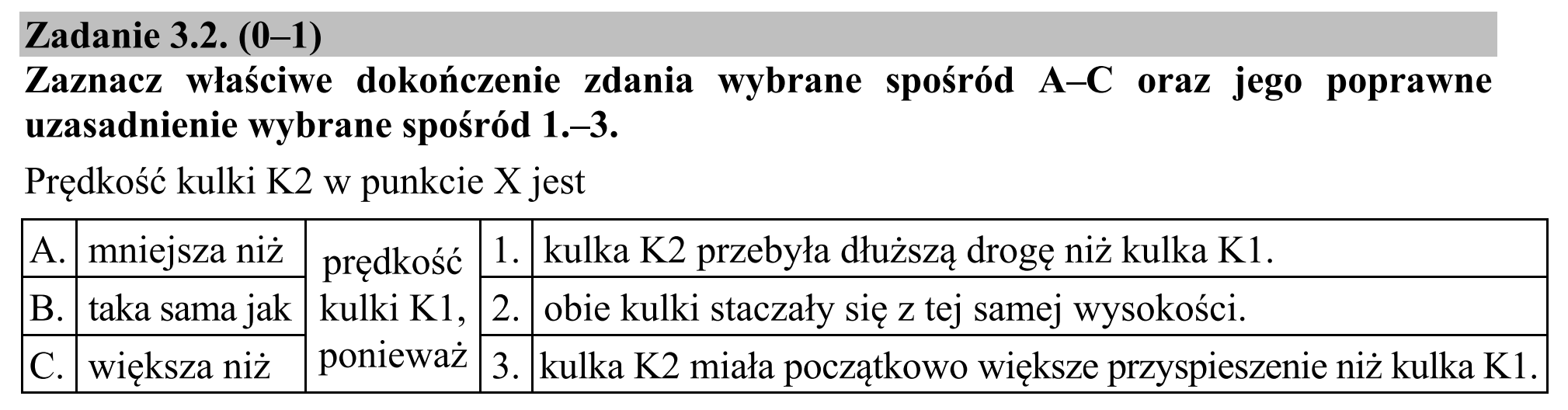 Matura, maj 2016, zadanie 3.2