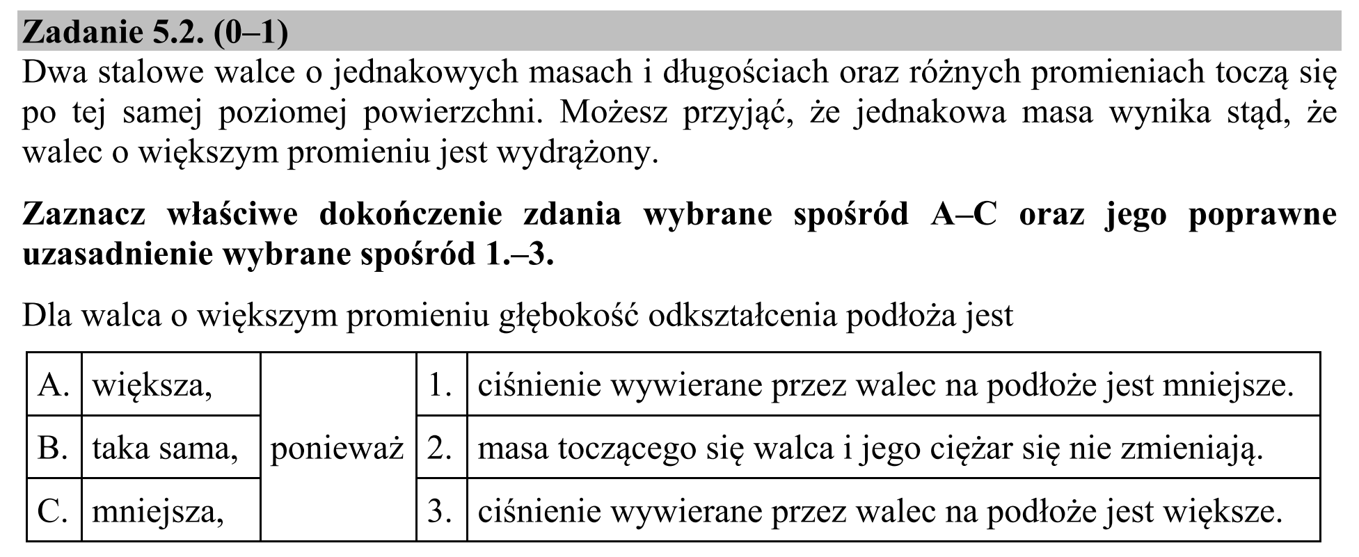 Matura, maj 2016, zadanie 5.2