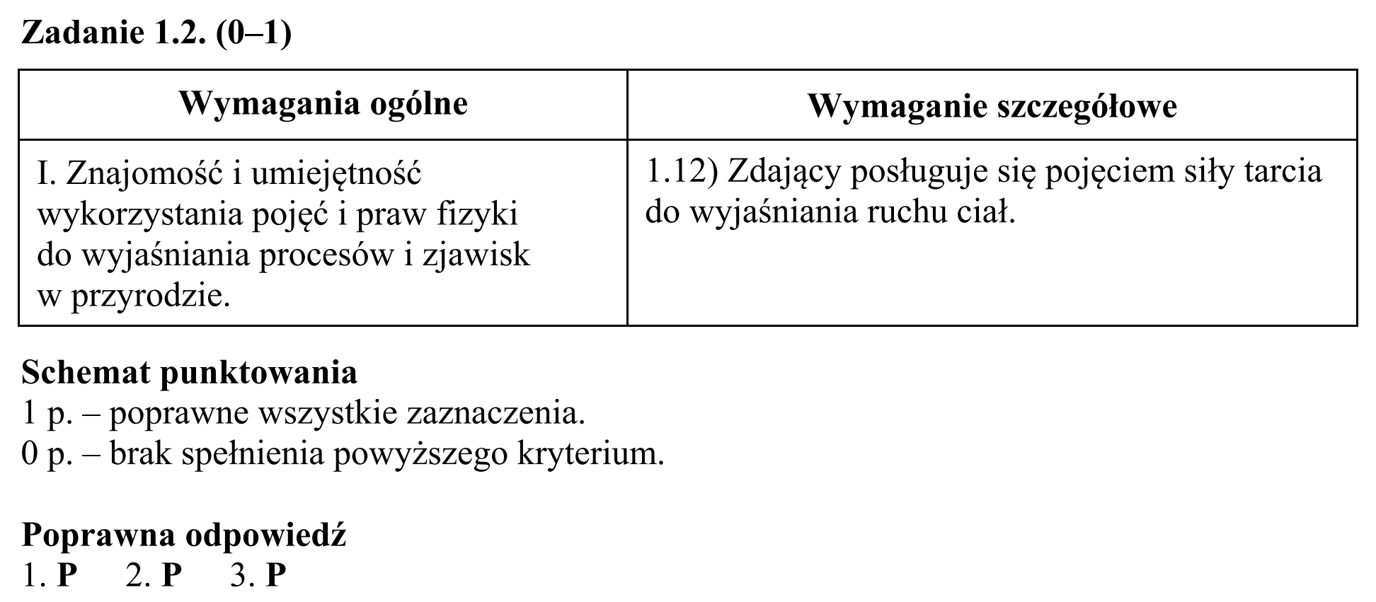 Matura, maj 2017, odpowiedź do zadania 1.2
