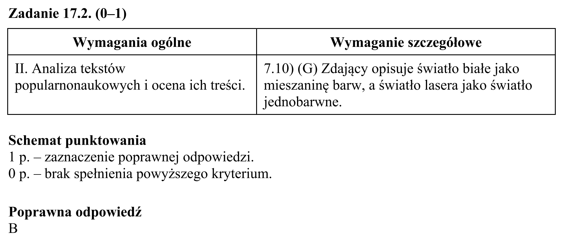 Matura, maj 2017, odpowiedź do zadania 17.2