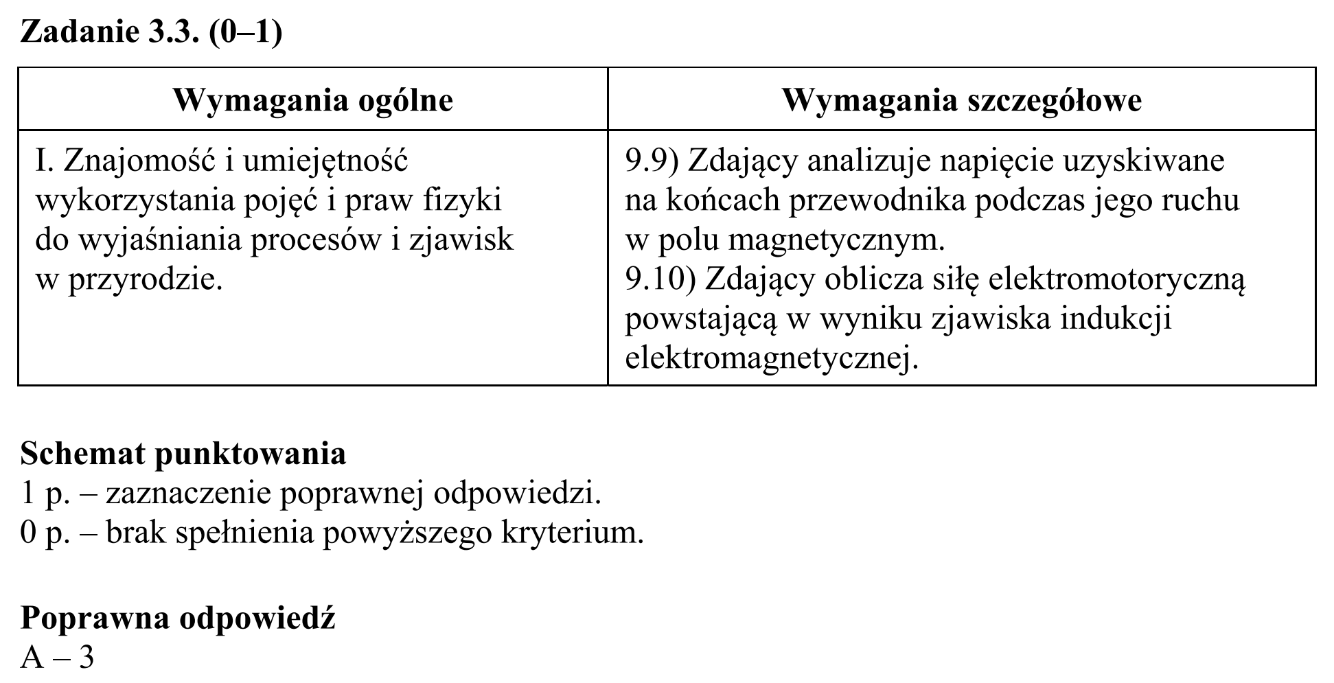 Matura, maj 2017, odpowiedź do zadania 3.3