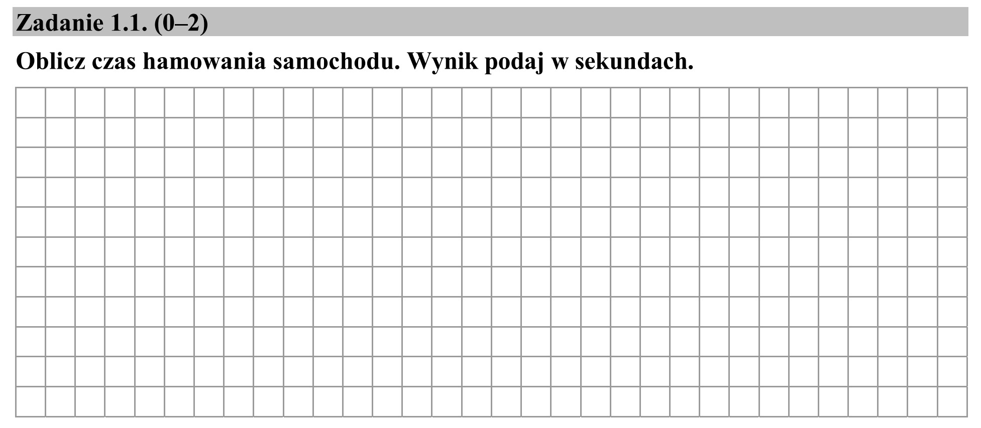 Matura, maj 2017, zadanie 1.1