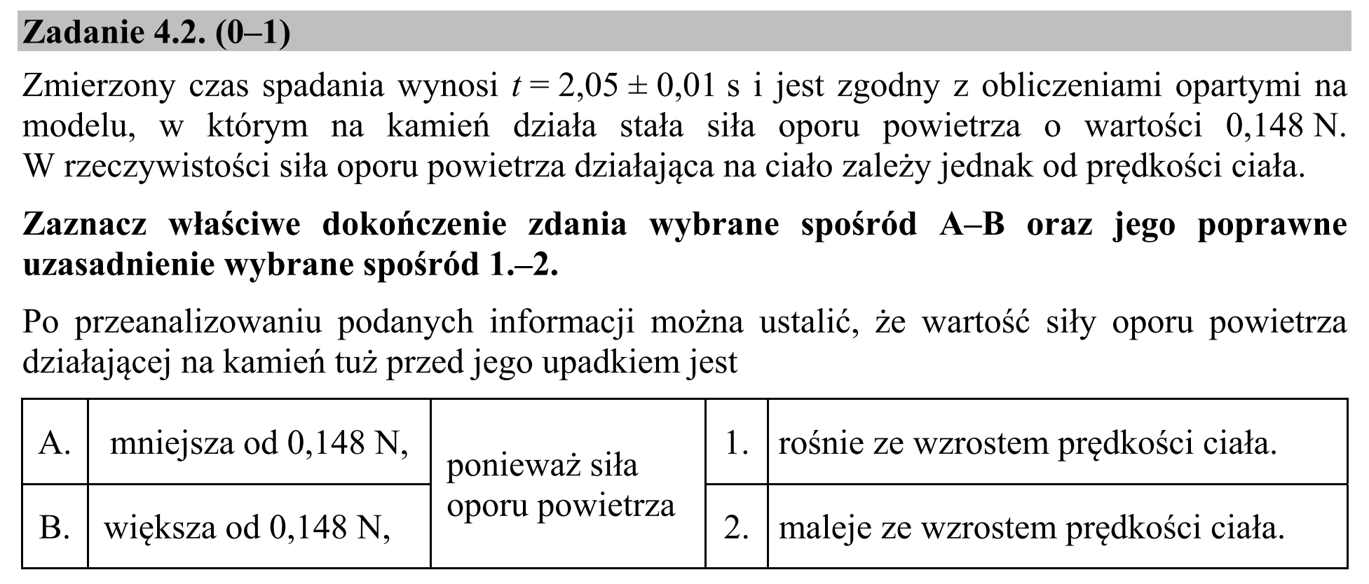 Matura, maj 2017, zadanie 4.2