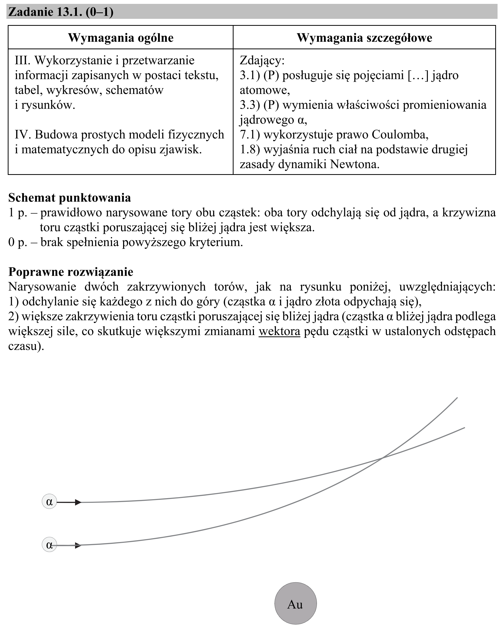 Matura, maj 2018, odpowiedź do zadania 13.1