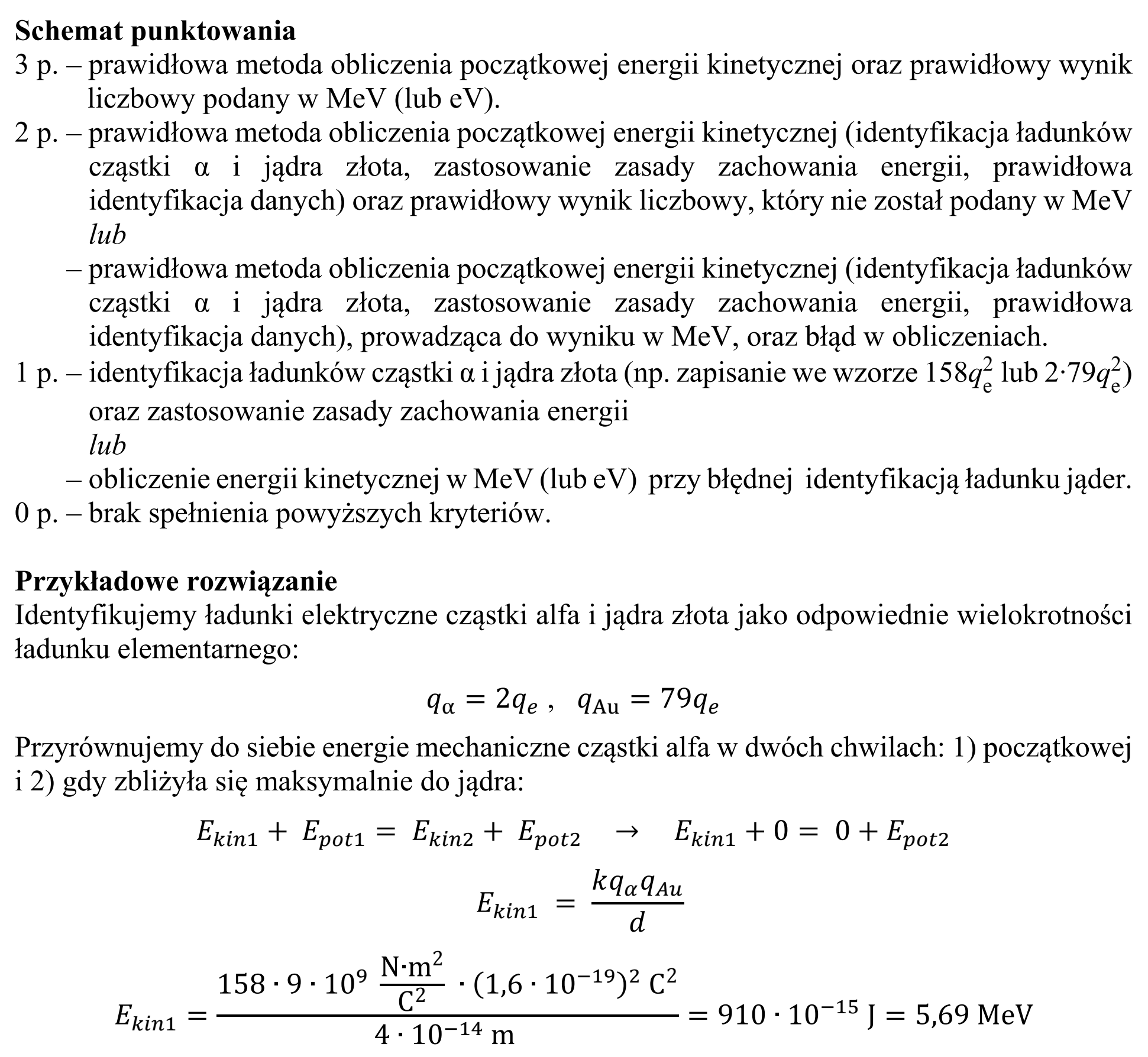Matura, maj 2018, odpowiedź do zadania 13.4, fragment 2