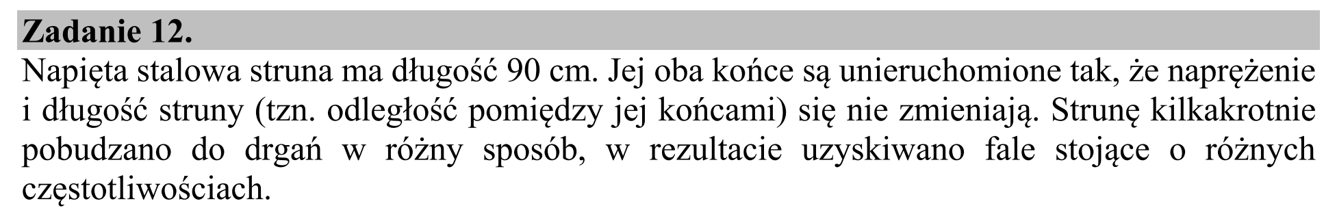 Matura, maj 2018, wstęp zadania 12