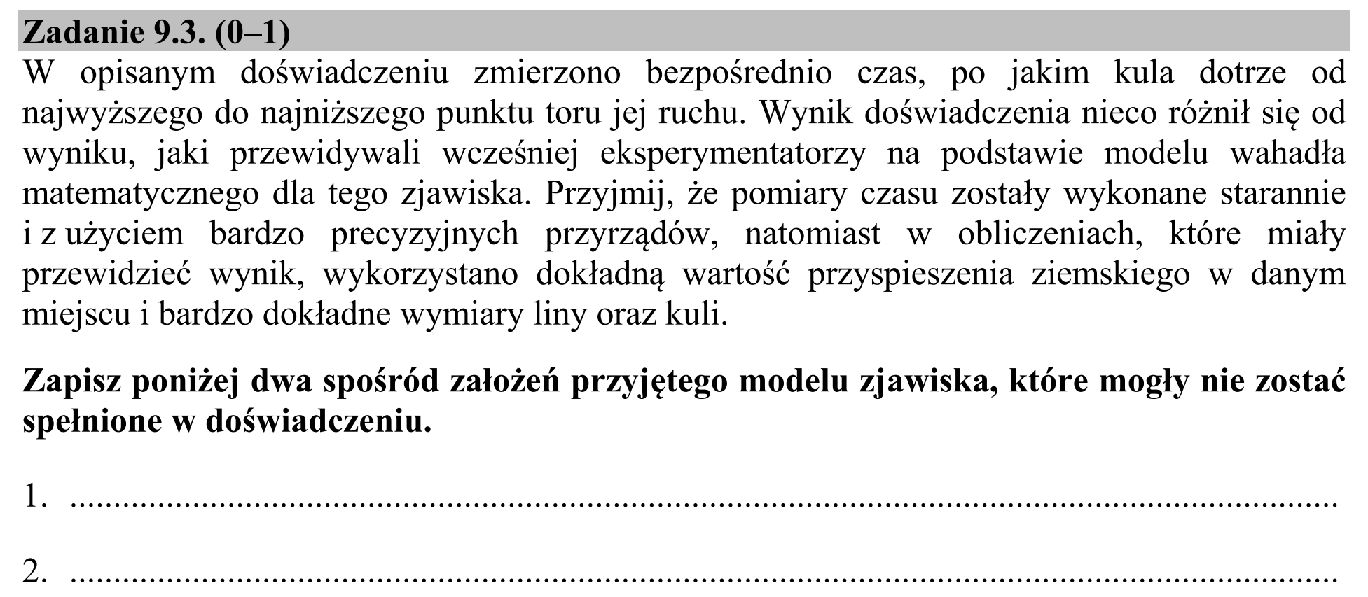 Matura, maj 2018, zadanie 9.3