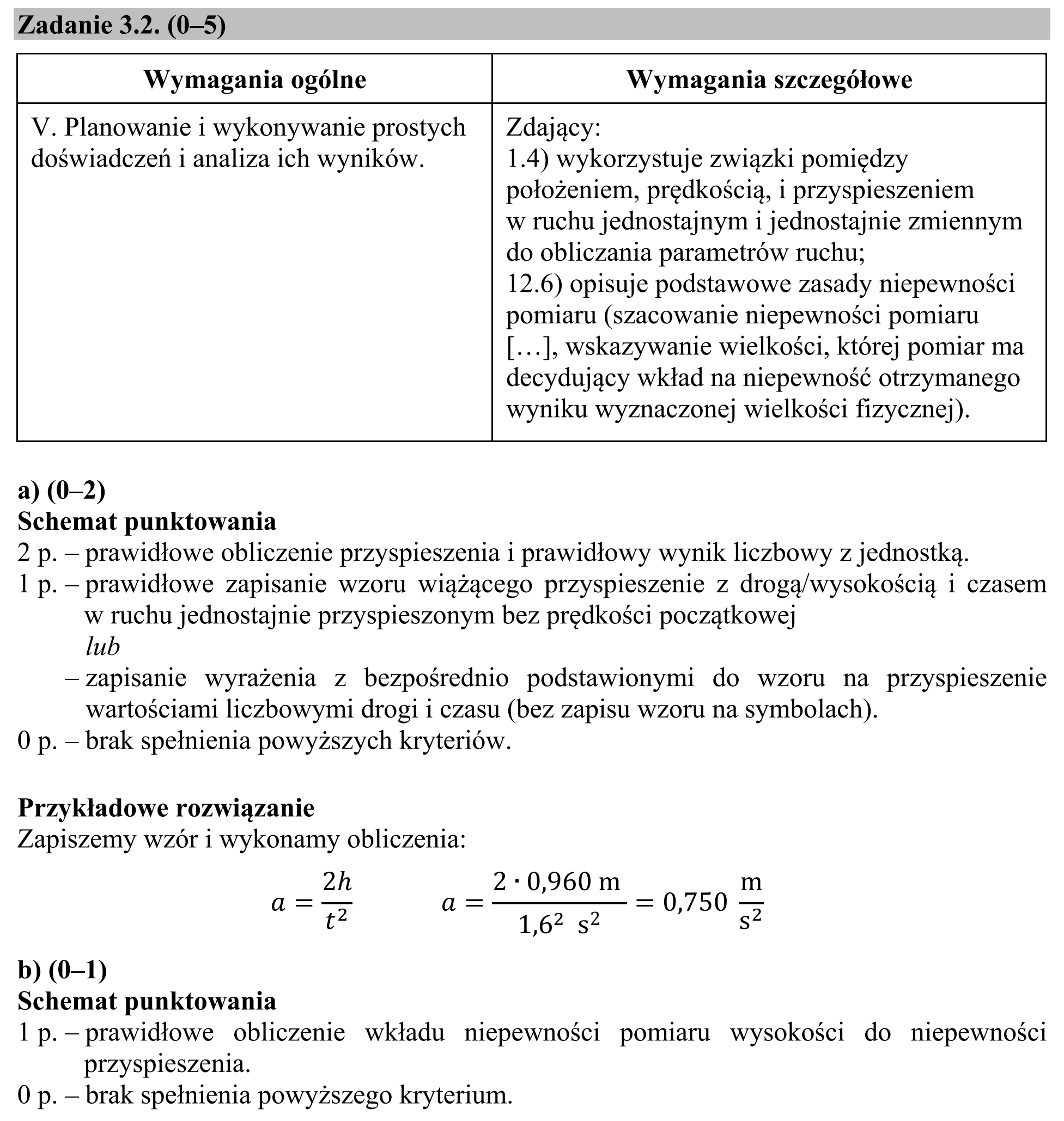 Matura, maj 2019, odpowiedź do zadania 3.2, fragment 1
