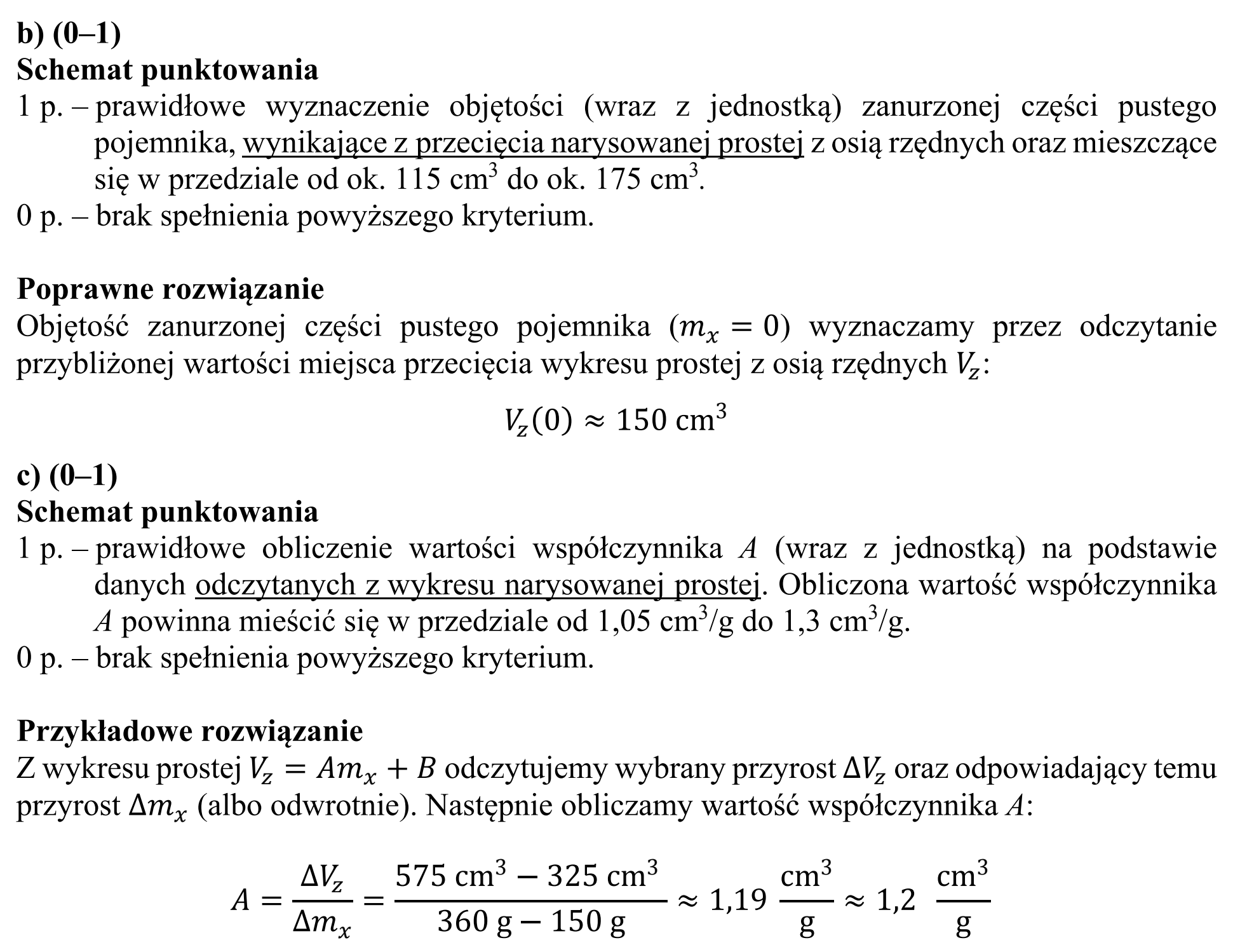 Matura, maj 2019, odpowiedź do zadania 6.1, fragment 2