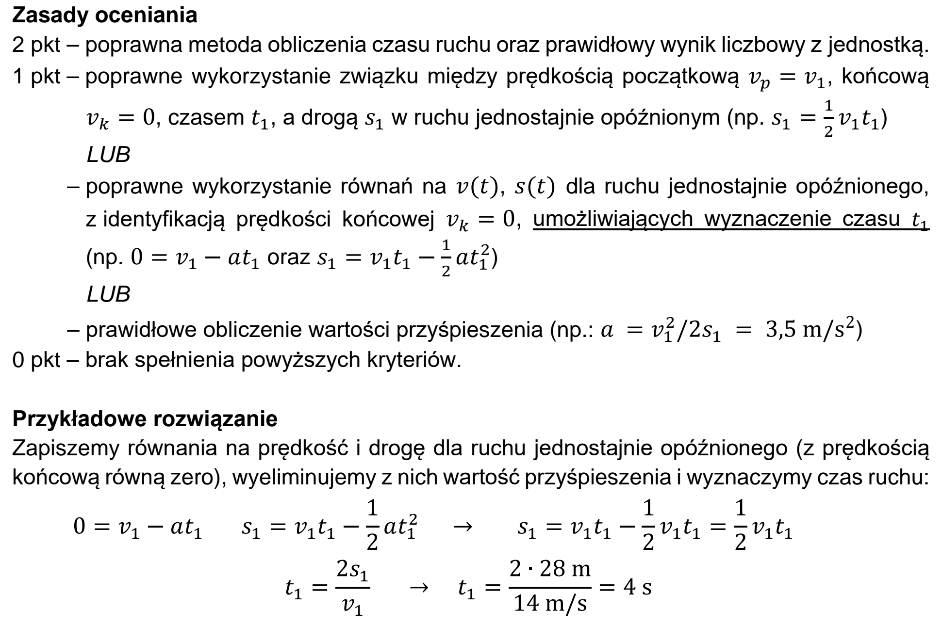 Matura, maj 2020, odpowiedź do zadania 1.1