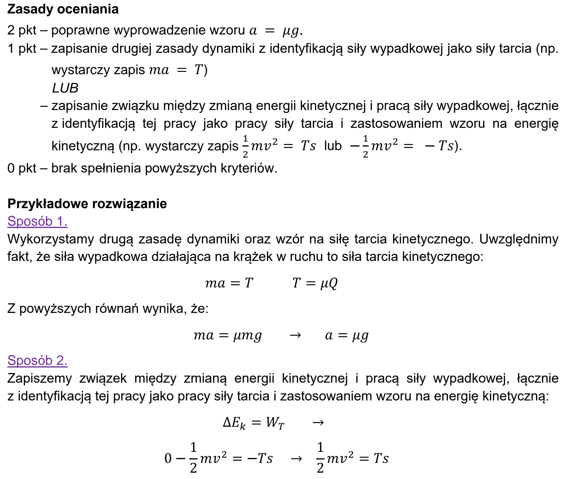 Matura, maj 2020, odpowiedź do zadania 1.3