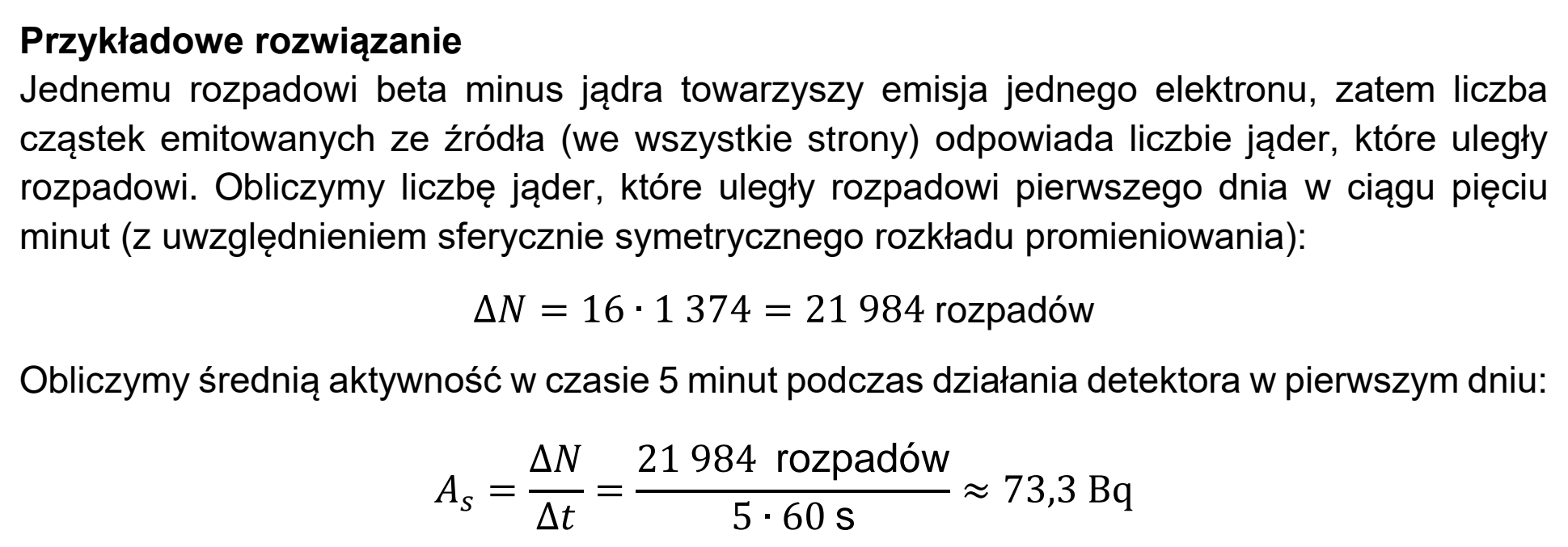 Matura, maj 2020, odpowiedź do zadania 11.3, fragment 2