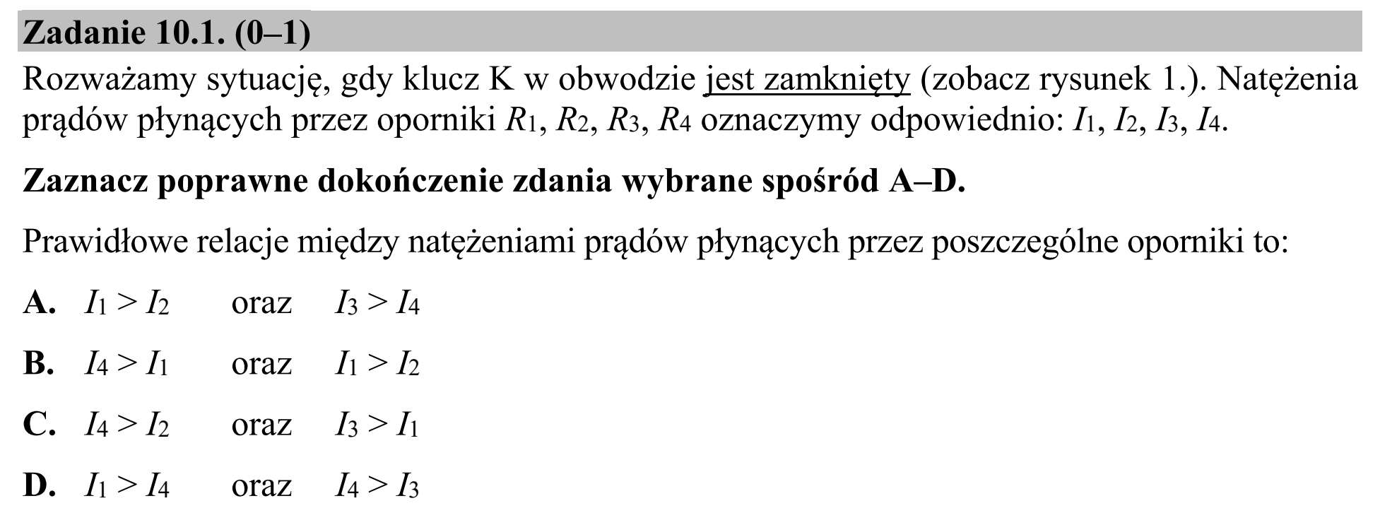 Matura, maj 2020, zadanie 10.1