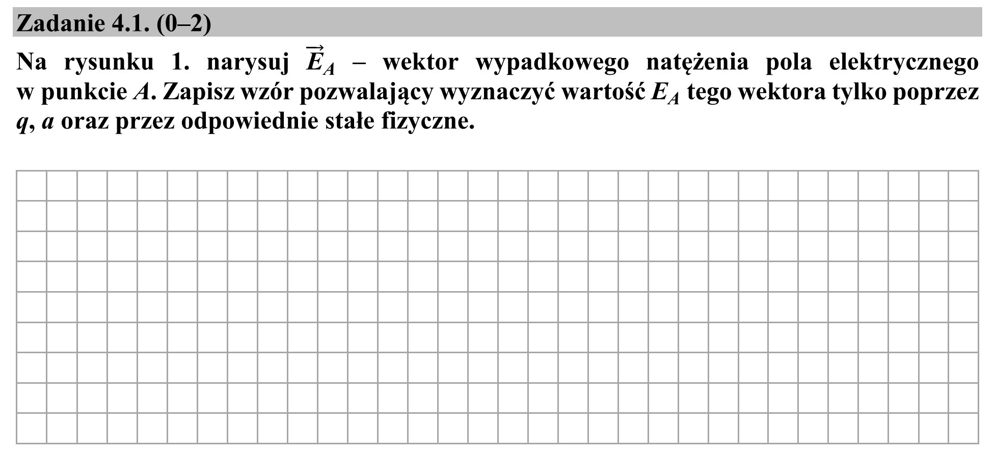 Matura, maj 2020, zadanie 4.1
