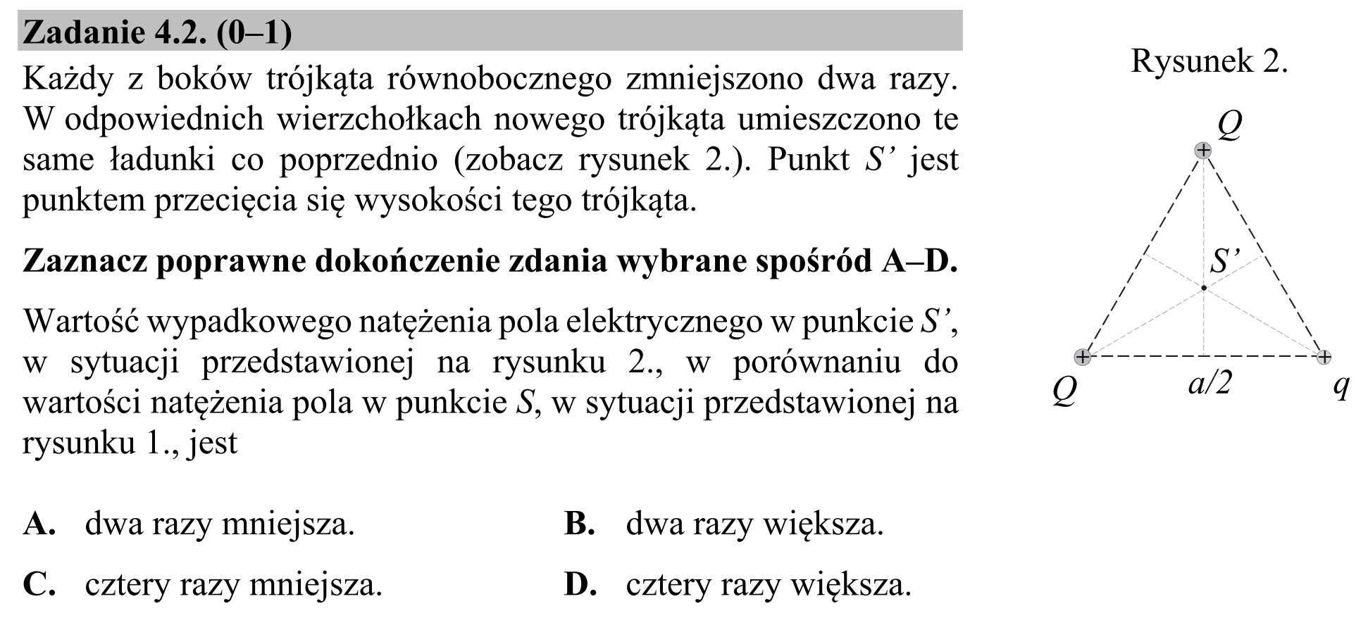 Matura, maj 2020, zadanie 4.2