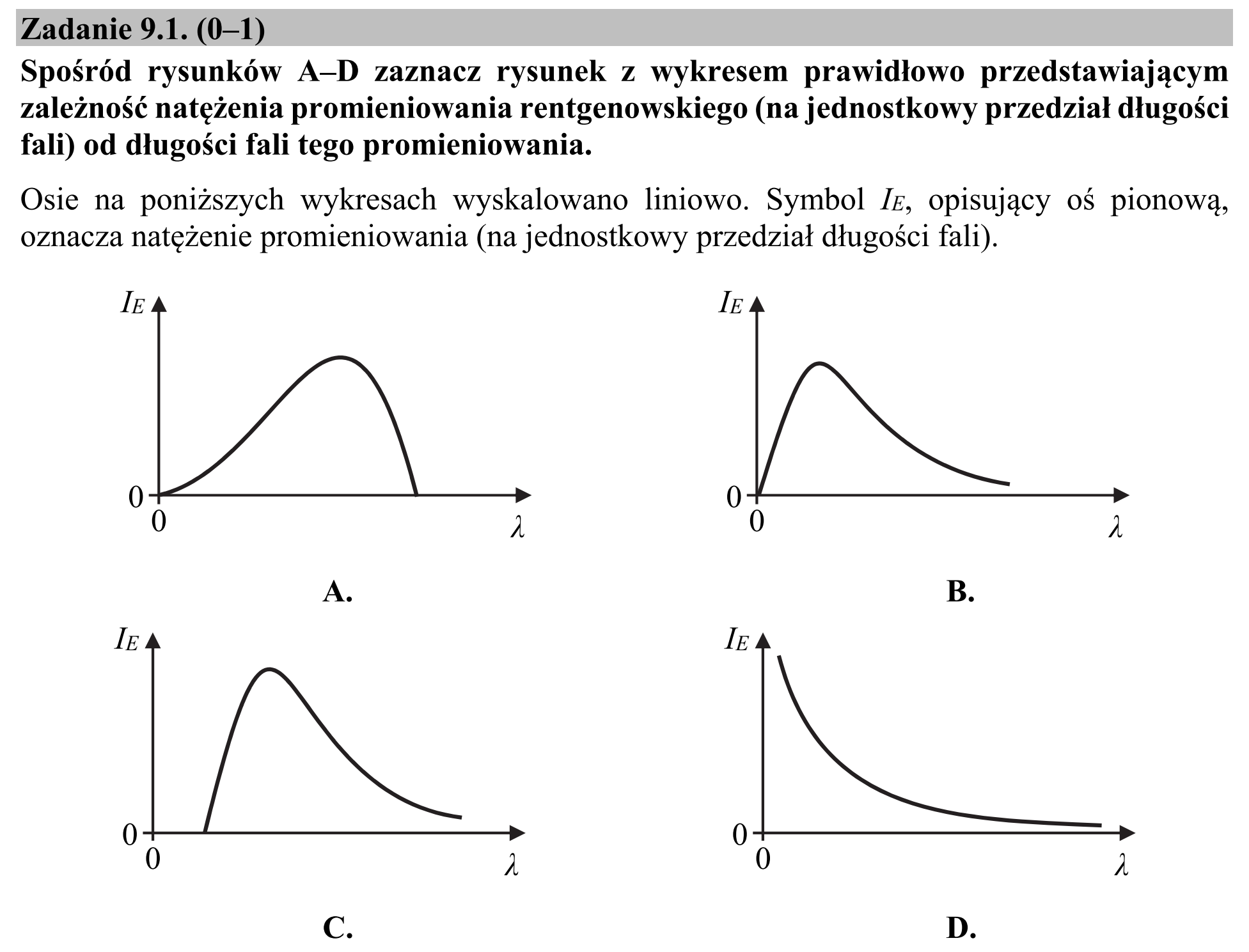 Matura, maj 2020, zadanie 9.1