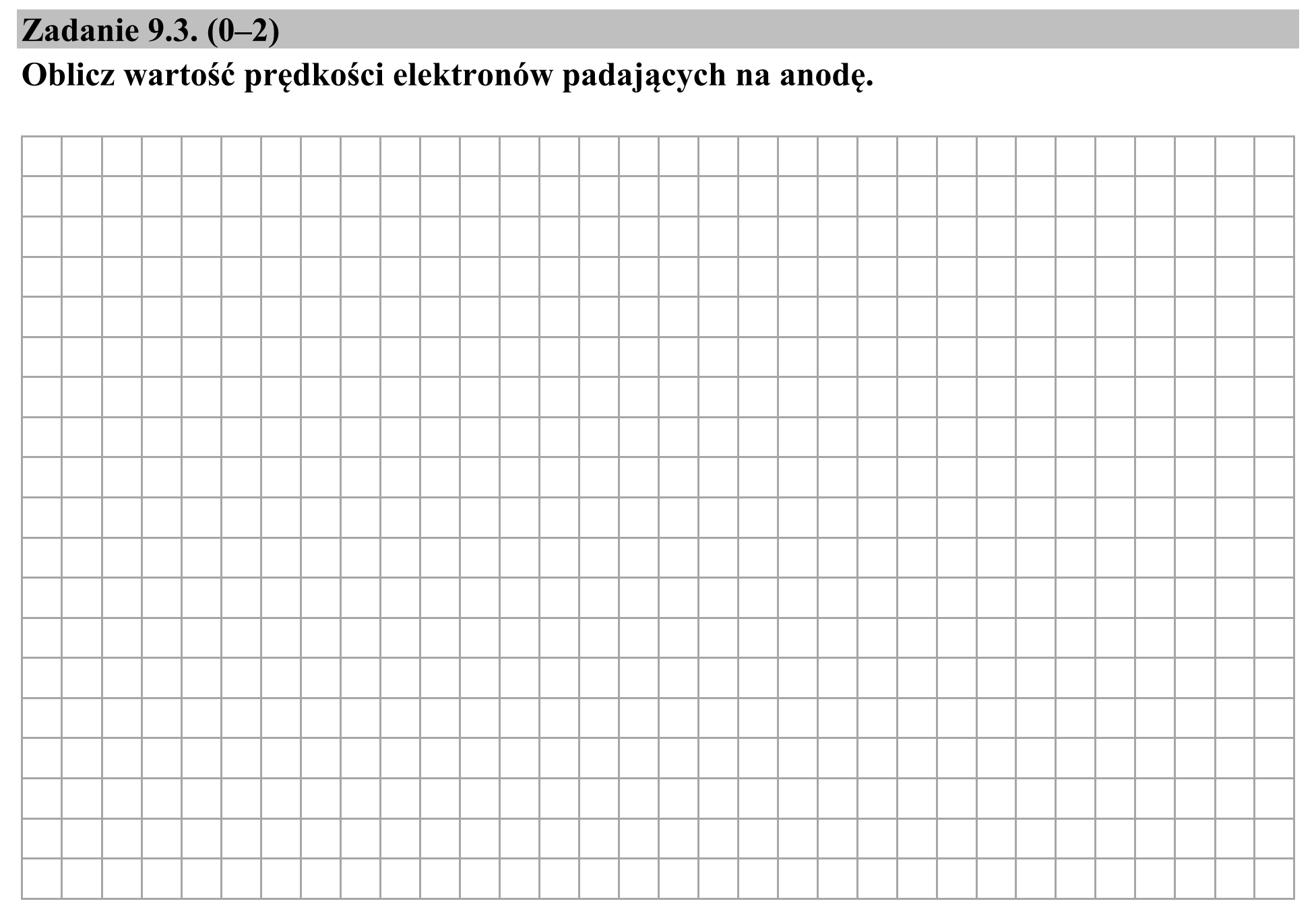 Matura, maj 2020, zadanie 9.3