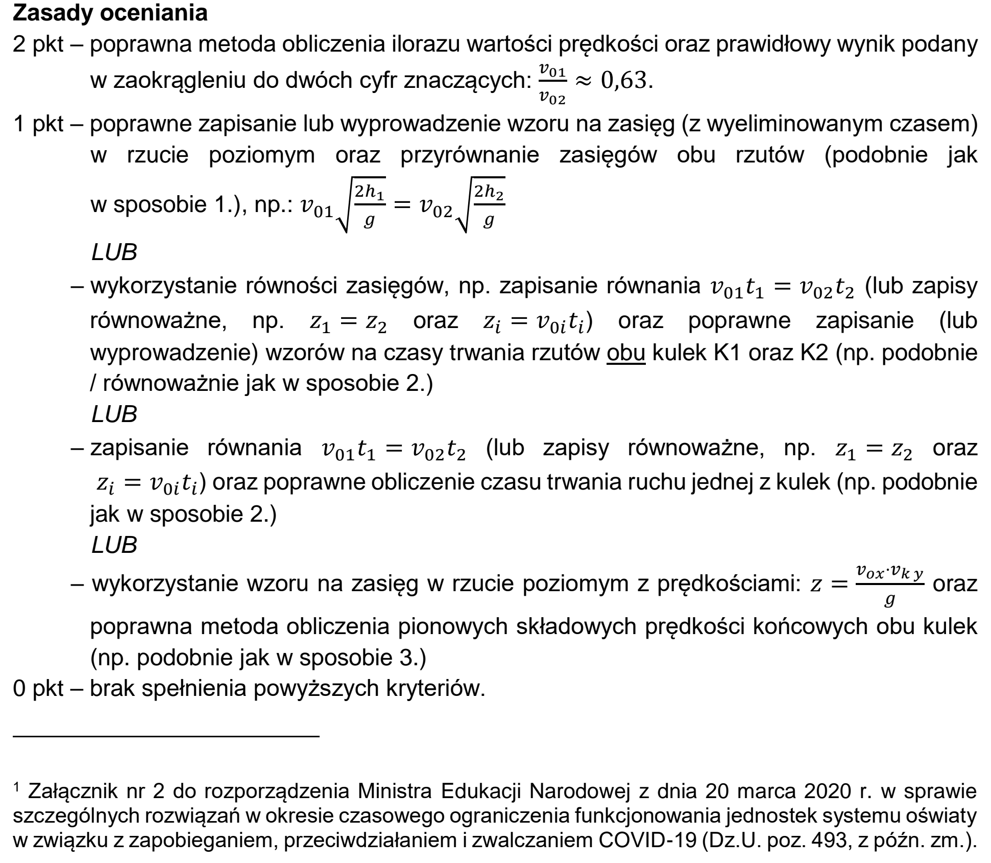 Matura, maj 2021, odpowiedź do zadania 1.1