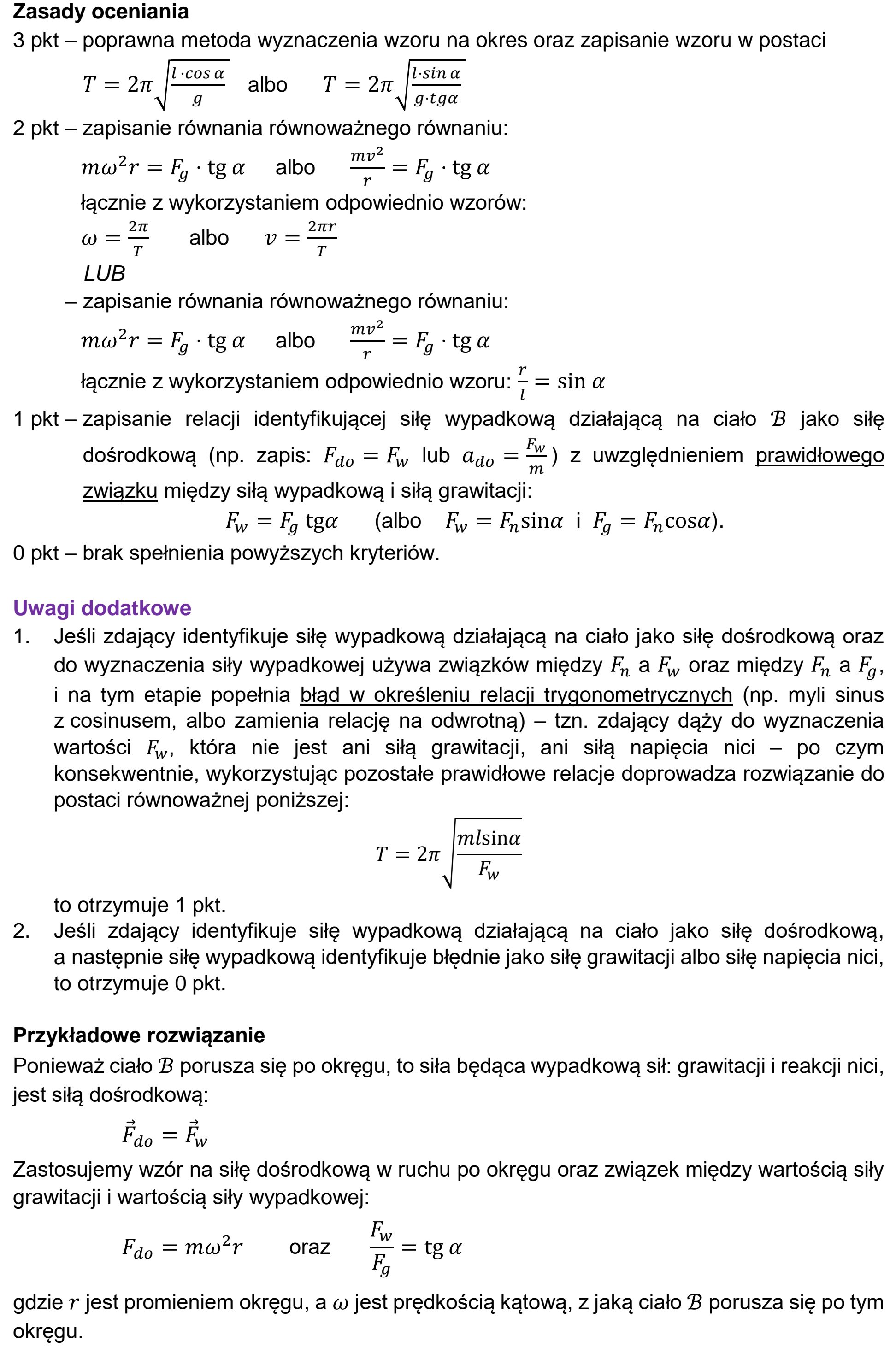Matura, maj 2021, odpowiedź do zadania 2.3
