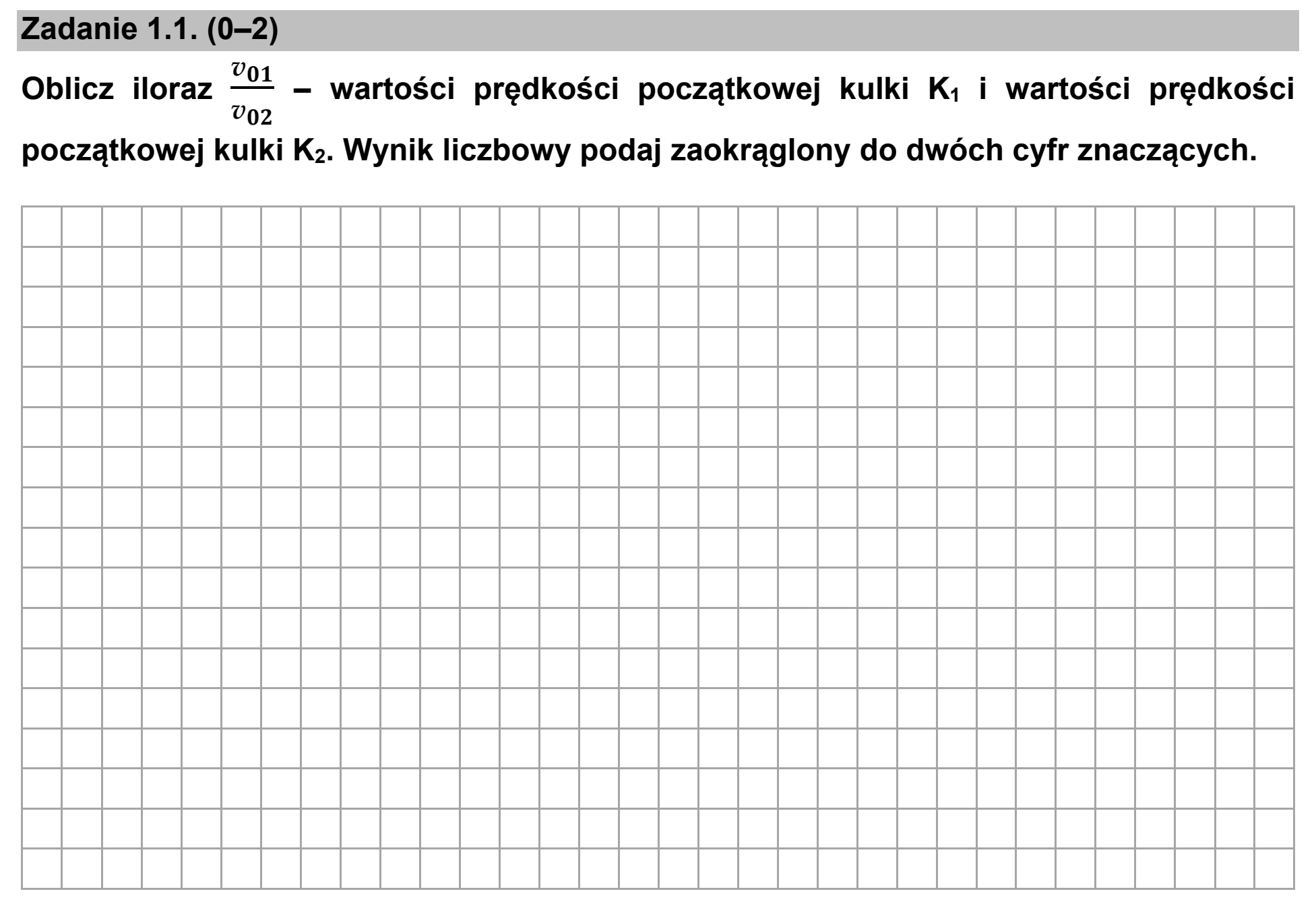 Matura, maj 2021, zadanie 1.1