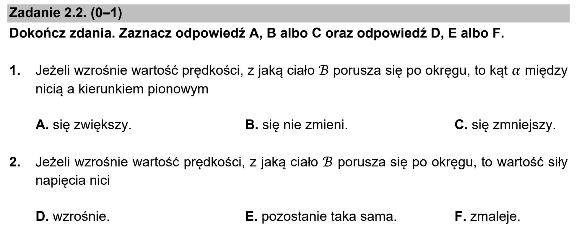 Matura, maj 2021, zadanie 2.2