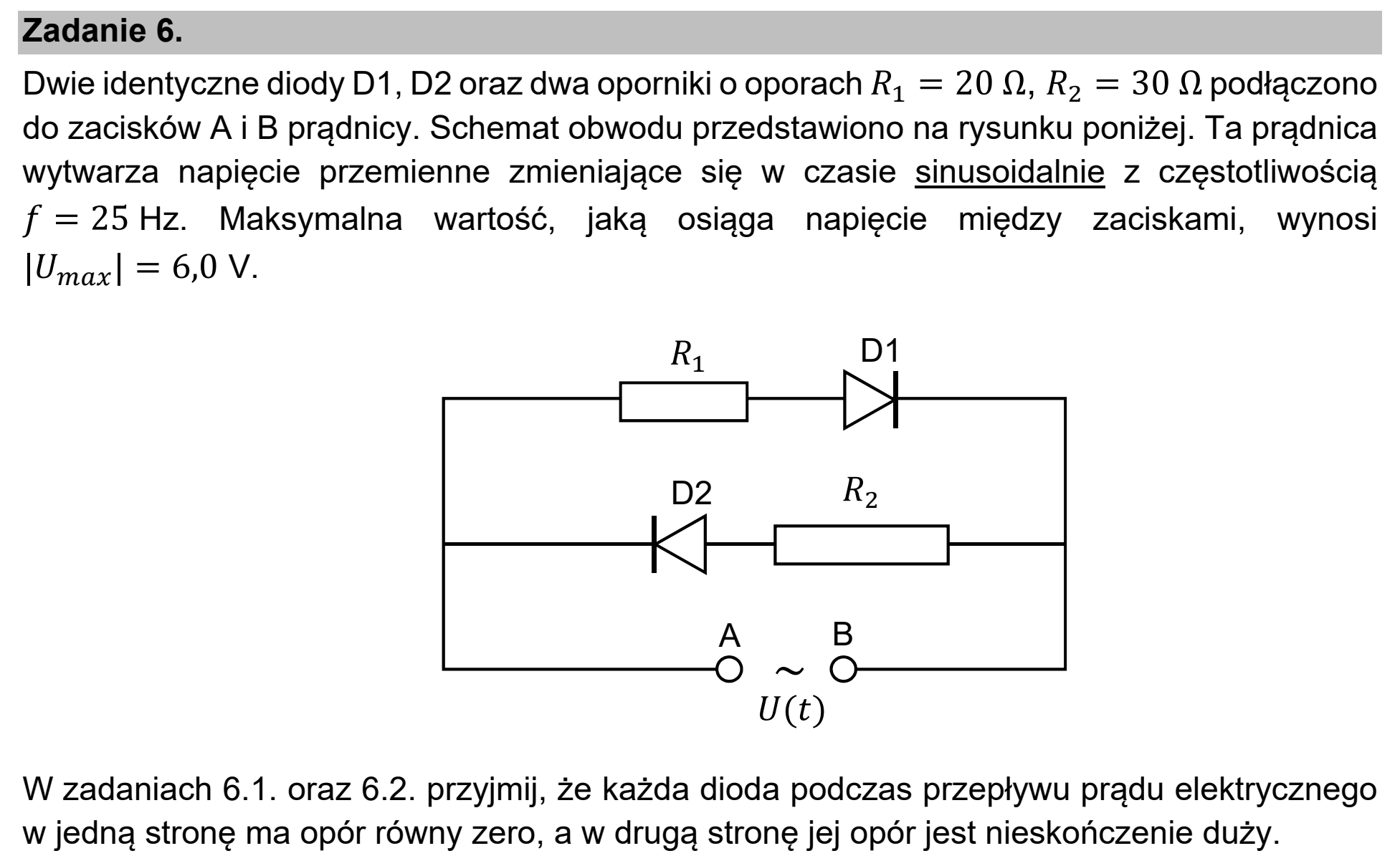 Matura, maj 2021, wstęp zadania 6