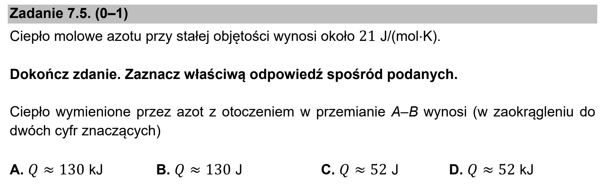 Matura, maj 2021, zadanie 7.5
