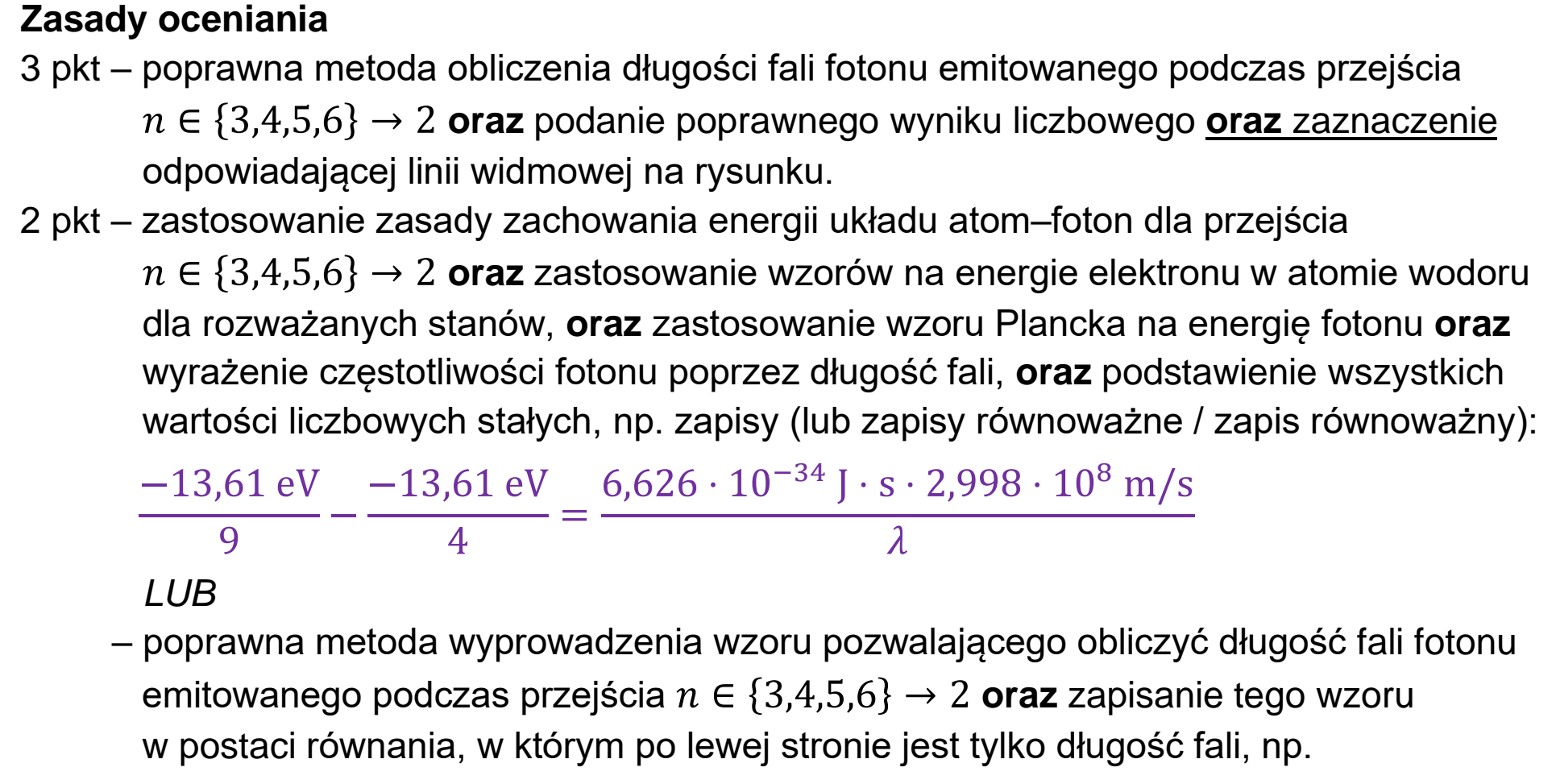 Matura, maj 2022, odpowiedź do zadania 11.1, fragment 1