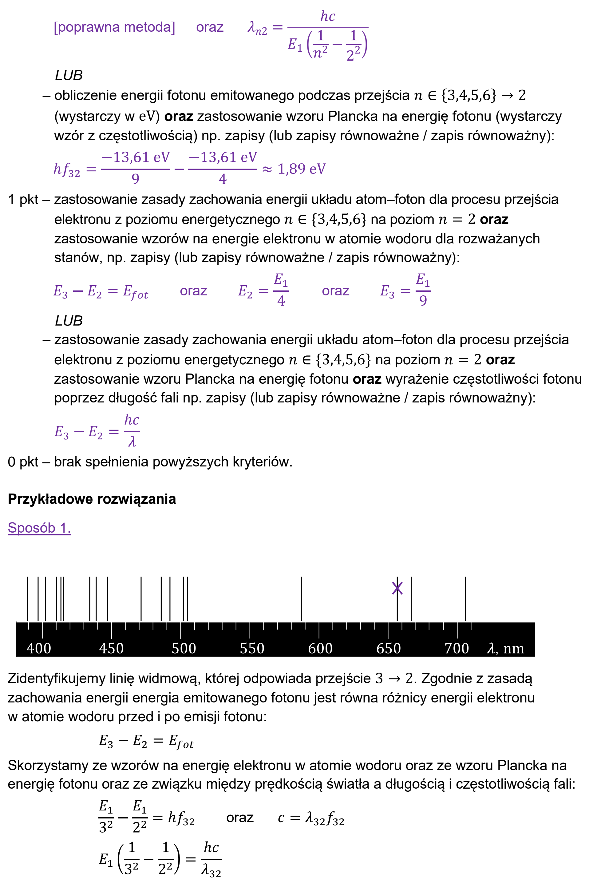 Matura, maj 2022, odpowiedź do zadania 11.1, fragment 2